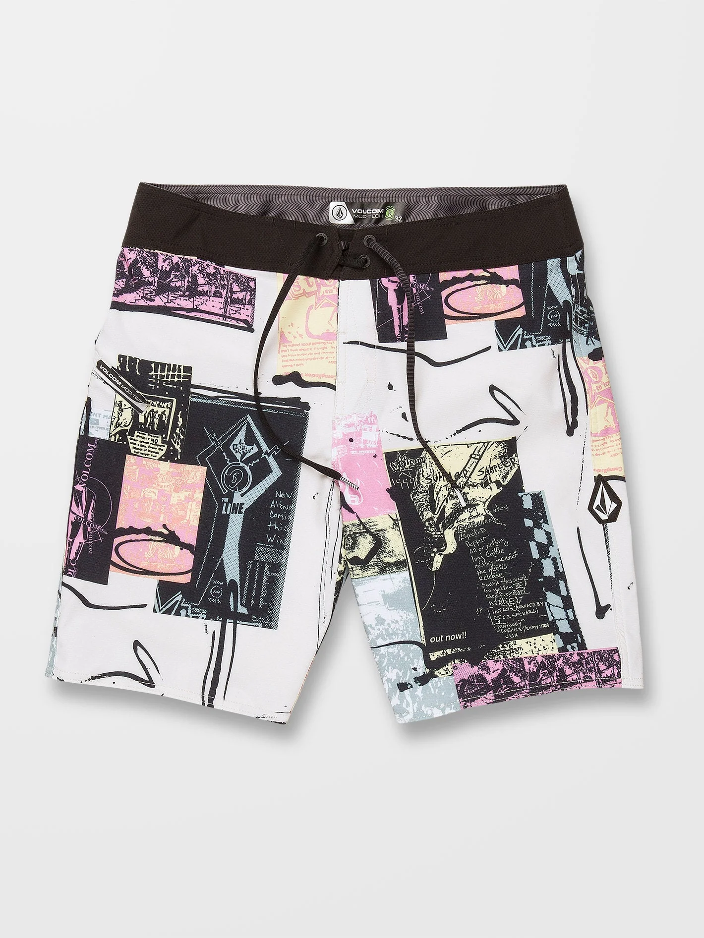 V Ent Flyer Mod 19" Badeshorts - WHITECAP GREY - Image 3