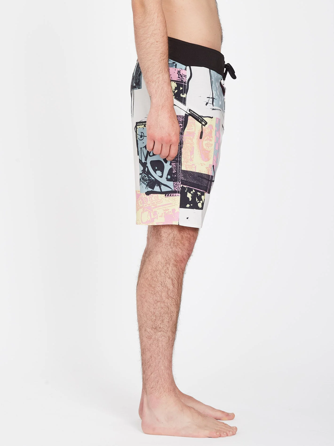 V Ent Flyer Mod 19" Badeshorts - WHITECAP GREY - Image 6
