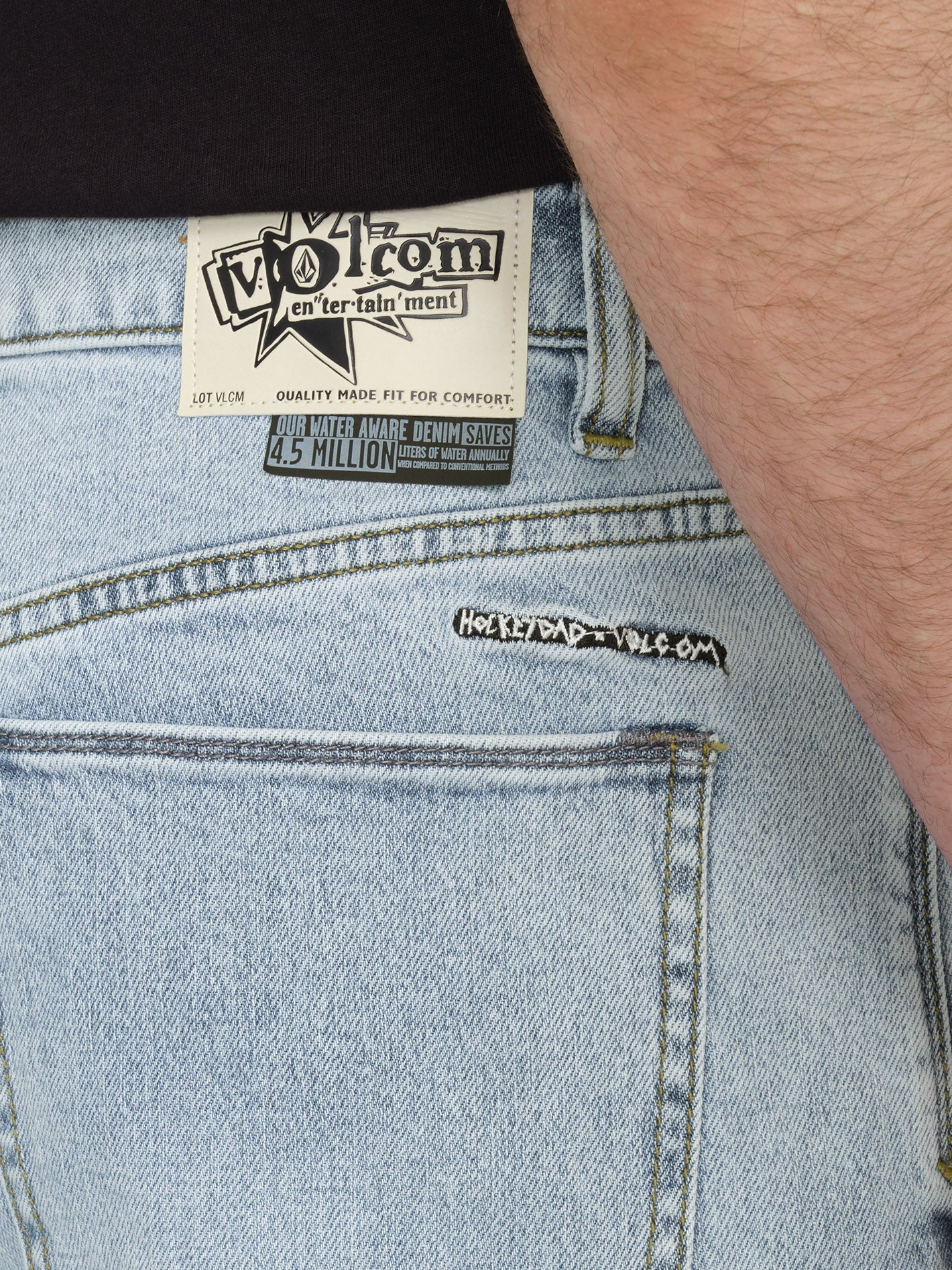 V Ent Hockey Dad Jeans - HEAVY WORN FADED - Image 3