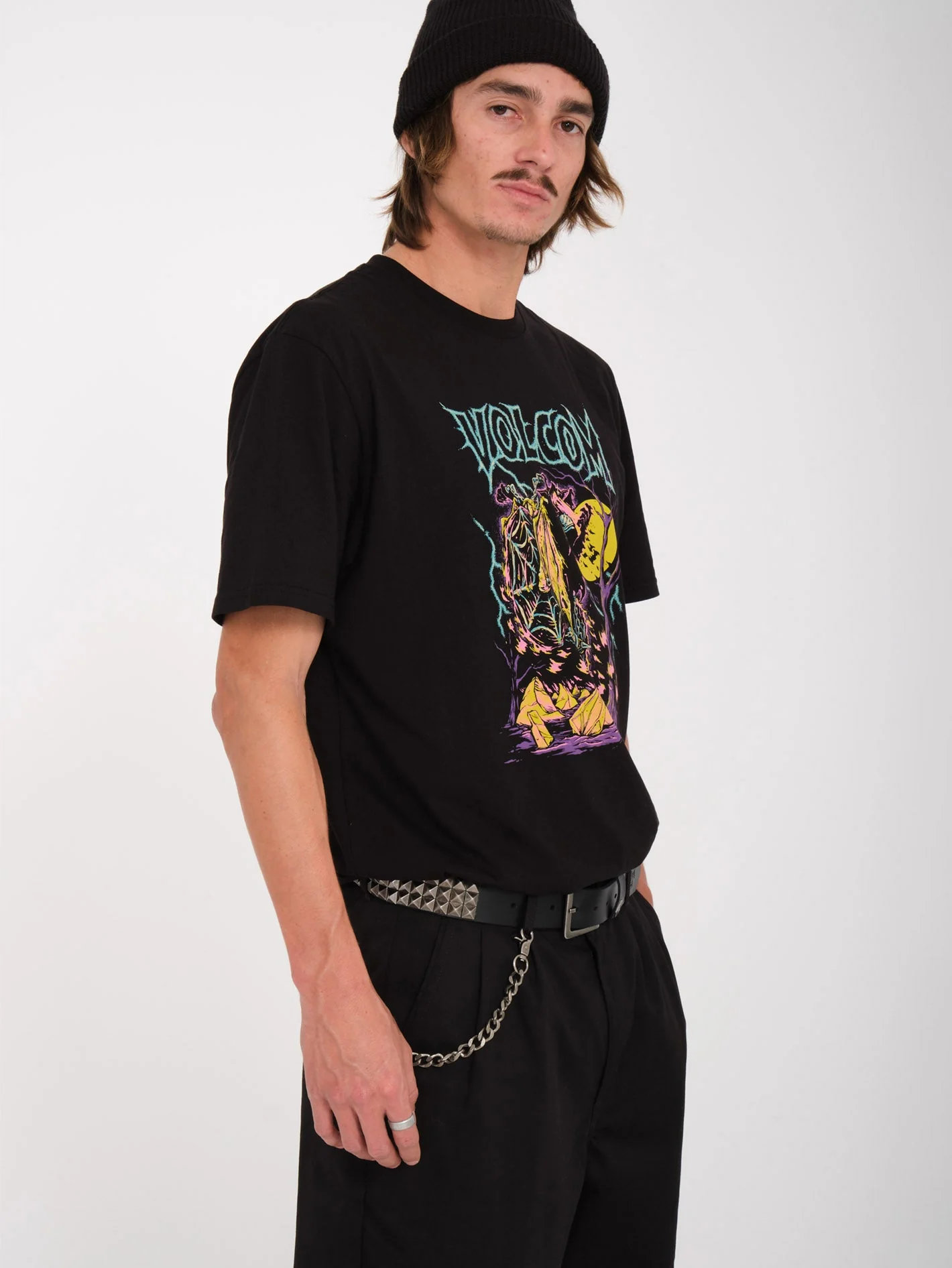 V Ent Ledergürtel - BLACK - Image 4