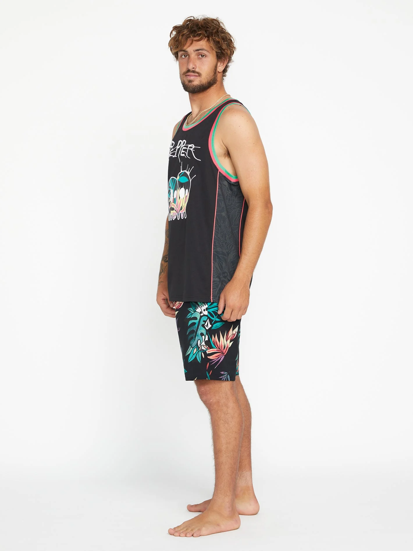 V Ent Pepper Mod 19" Badeshorts - BLACK - Image 2