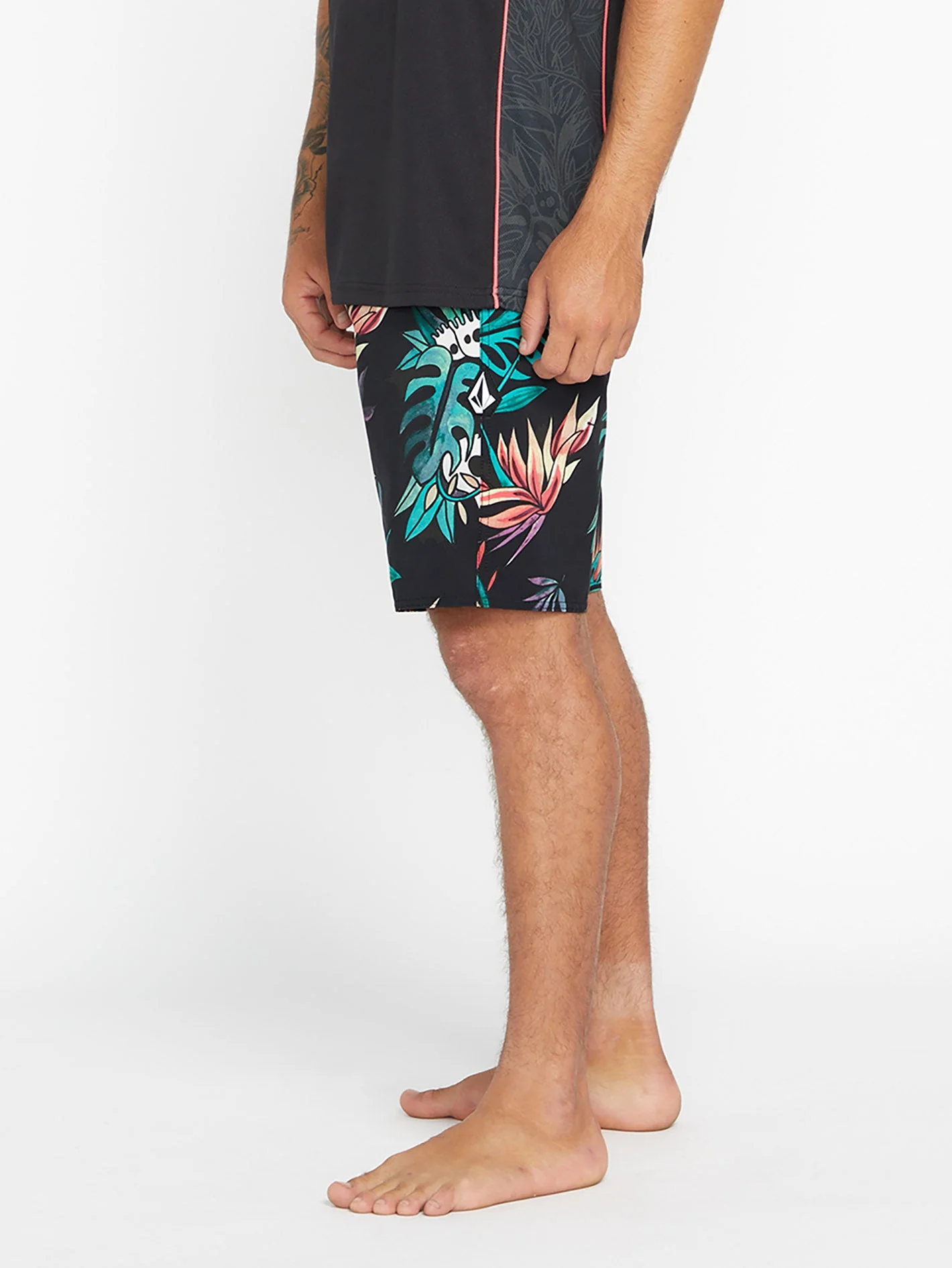 V Ent Pepper Mod 19" Badeshorts - BLACK - Image 6