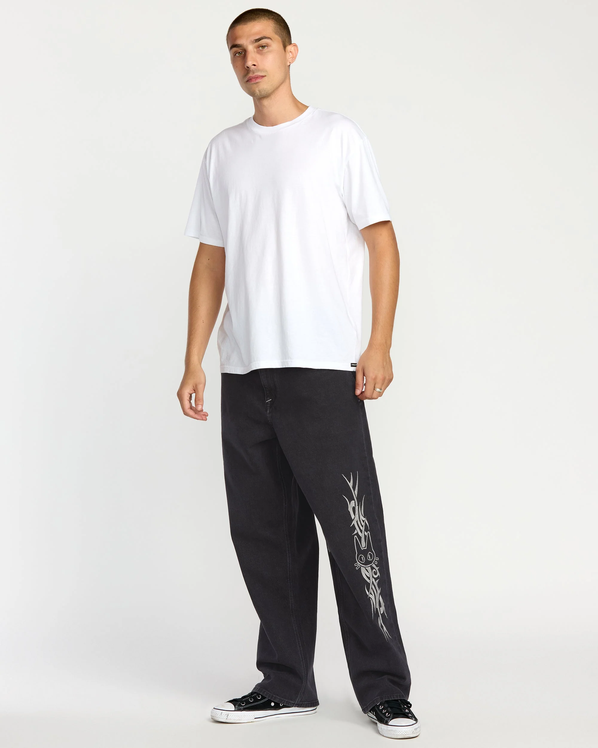 Volcom Ent Tisakorean Jeans - Fade To Black - Image 4