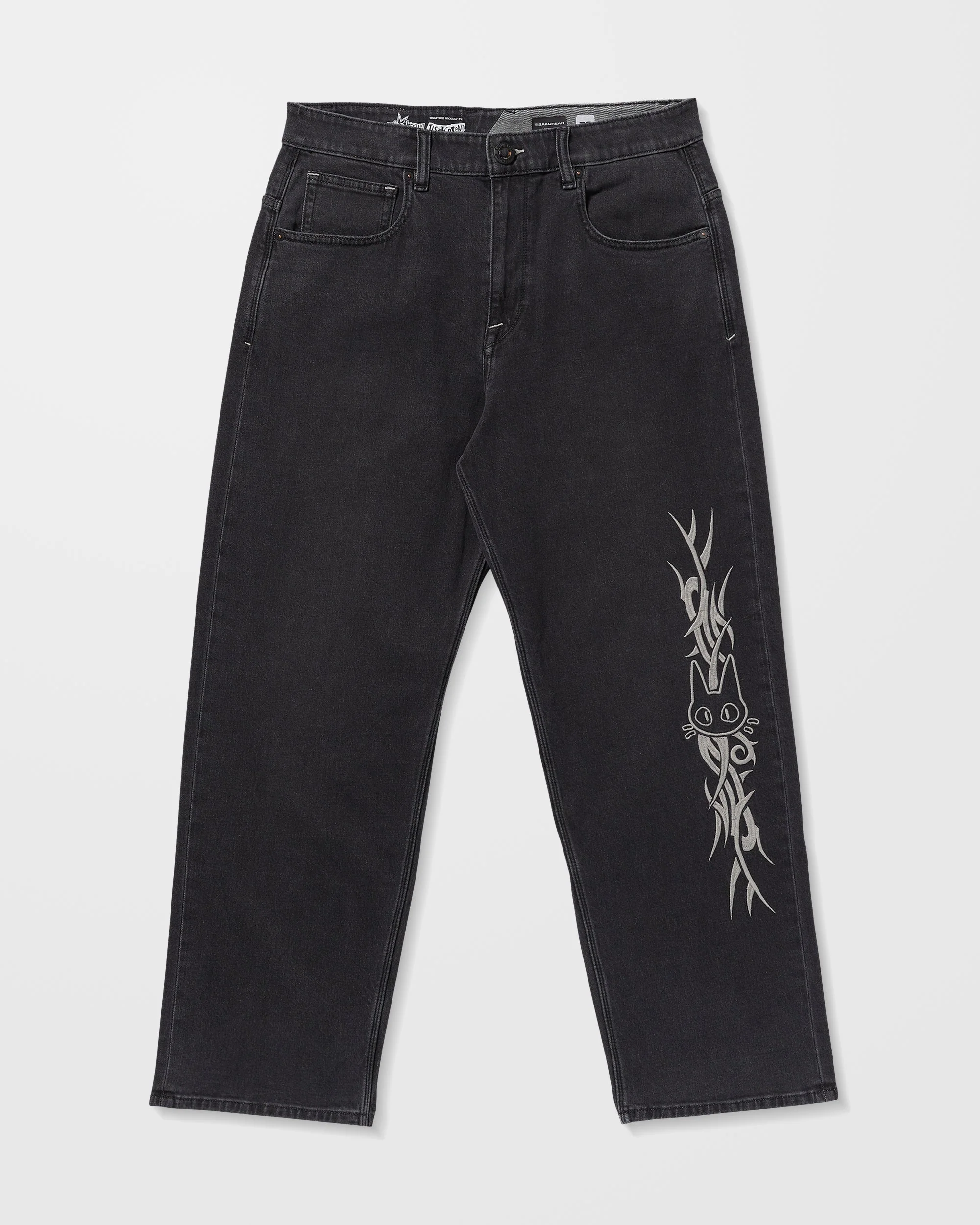 Volcom Ent Tisakorean Jeans - Fade To Black - Image 6