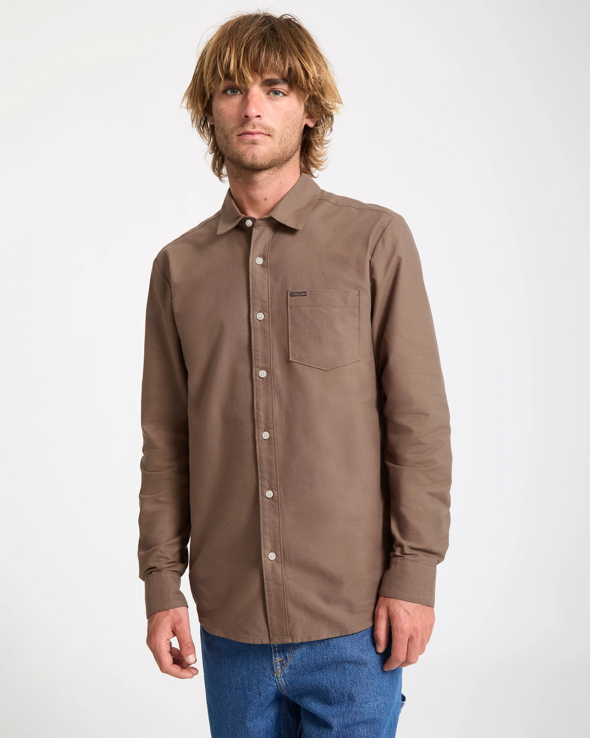 Veeco Oxford-Hemd - Brown Stone - Image 5