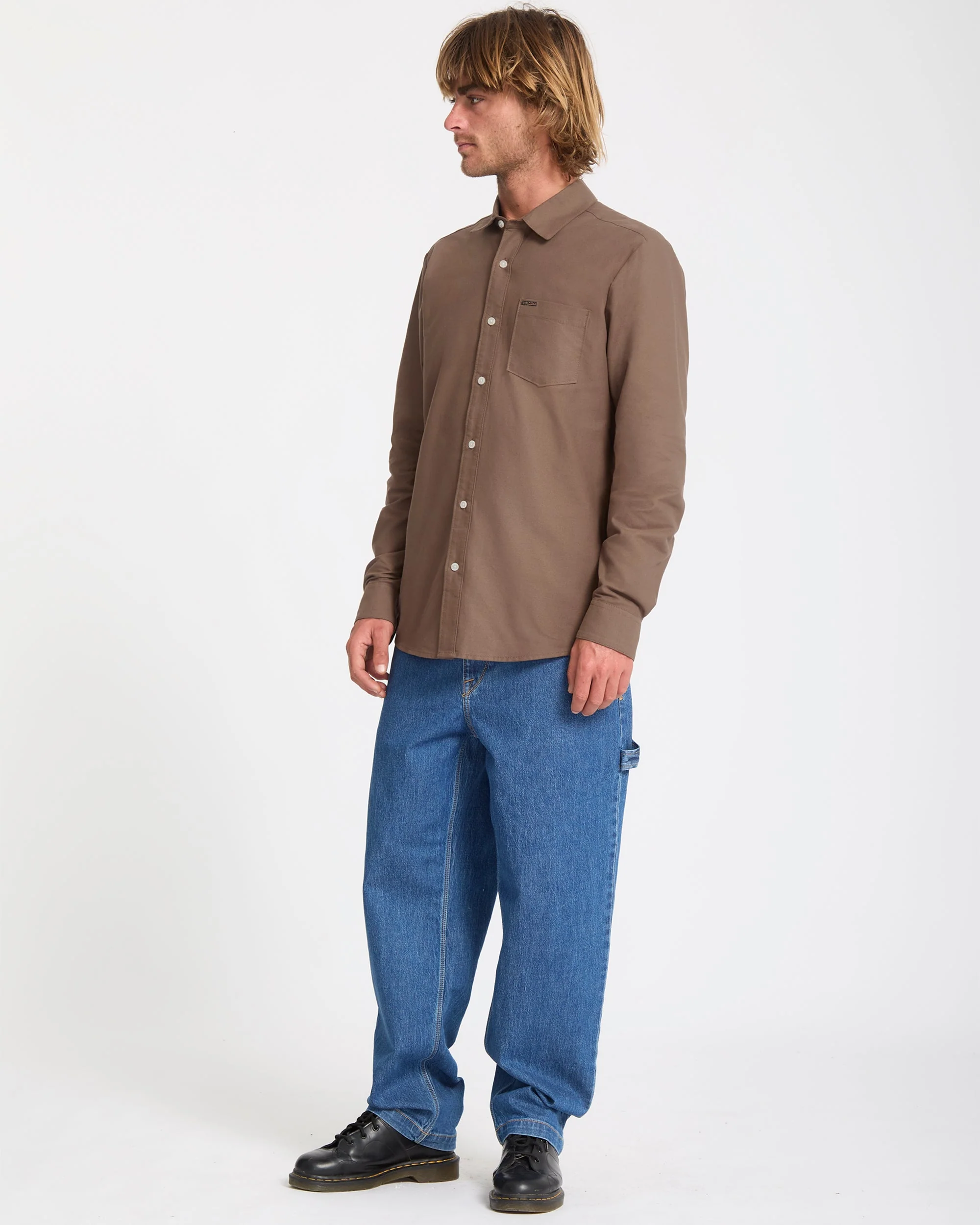 Veeco Oxford-Hemd - Brown Stone - Image 6