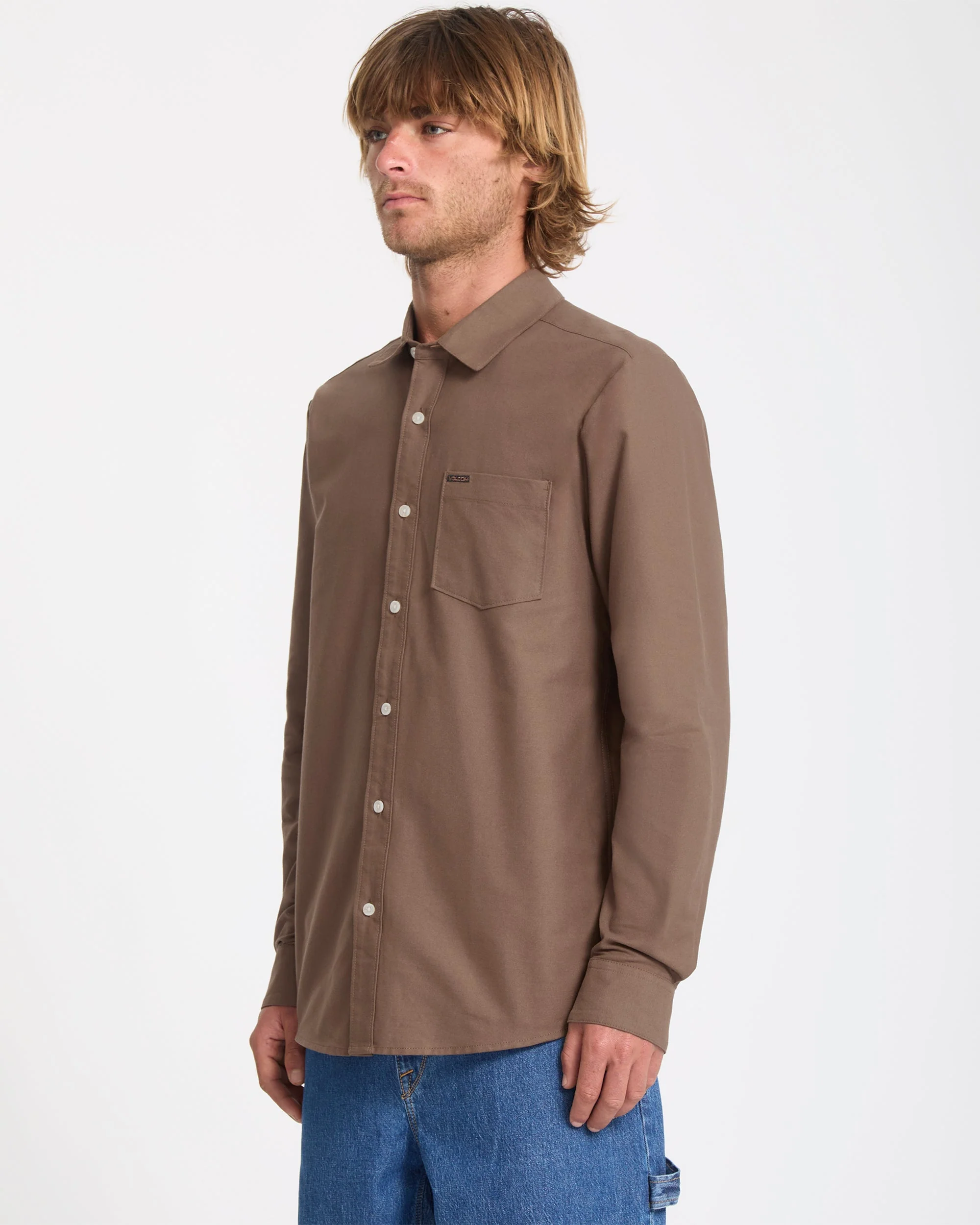 Veeco Oxford-Hemd - Brown Stone - Image 7