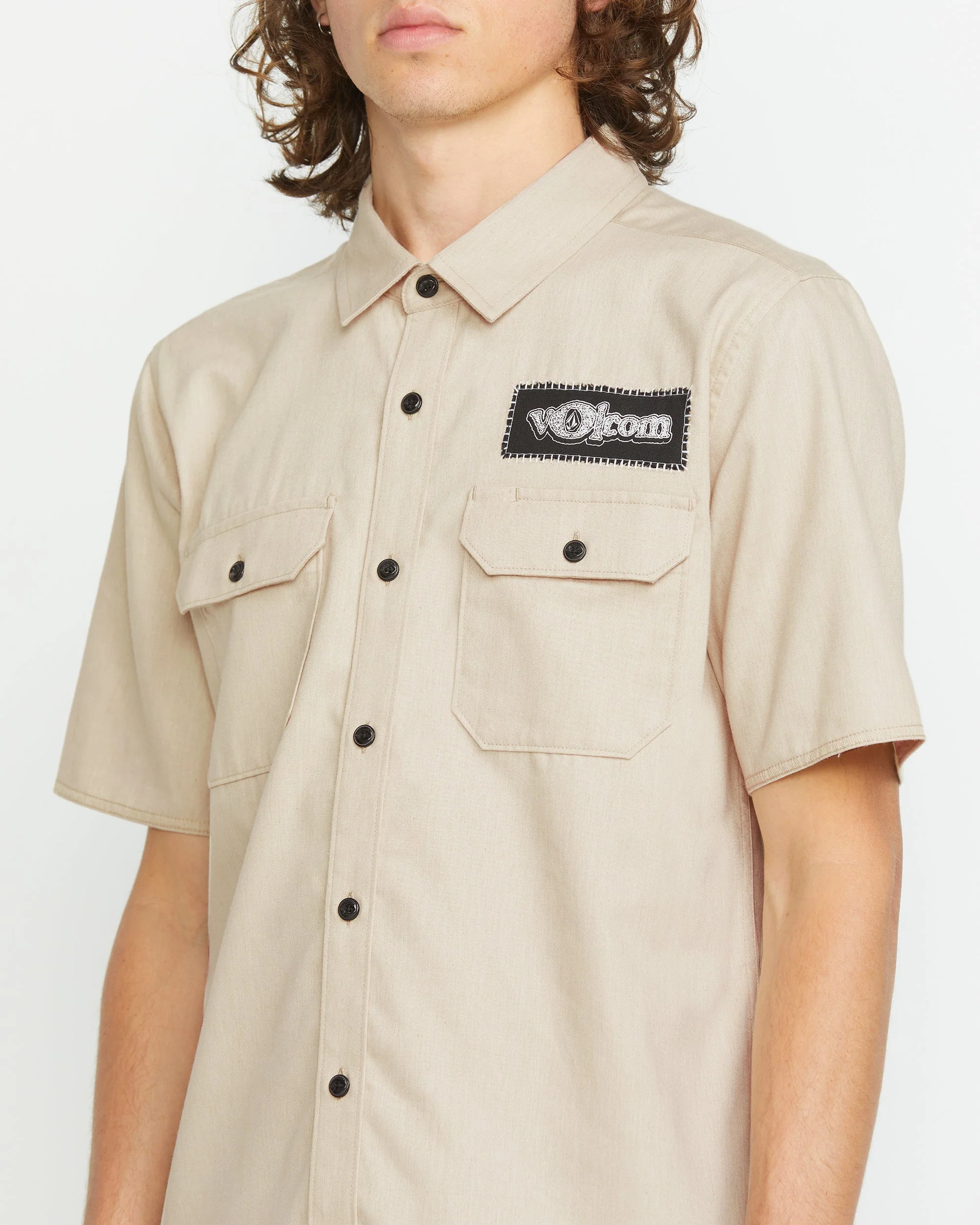 Volcom Ent Shirt - PALE KHAKI - Image 4