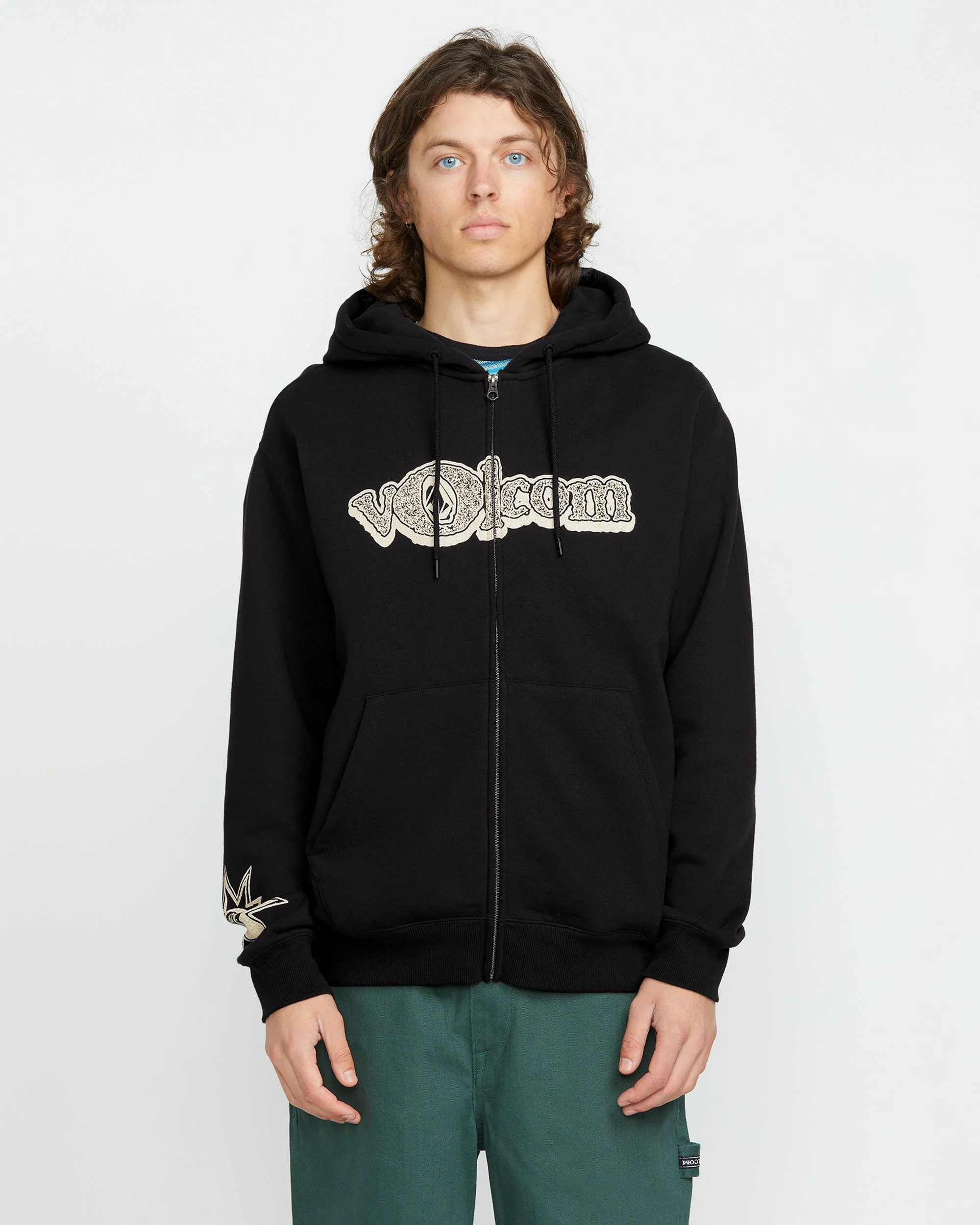 Volcom Ent Full Zip Kapuzenpullover - BLACK