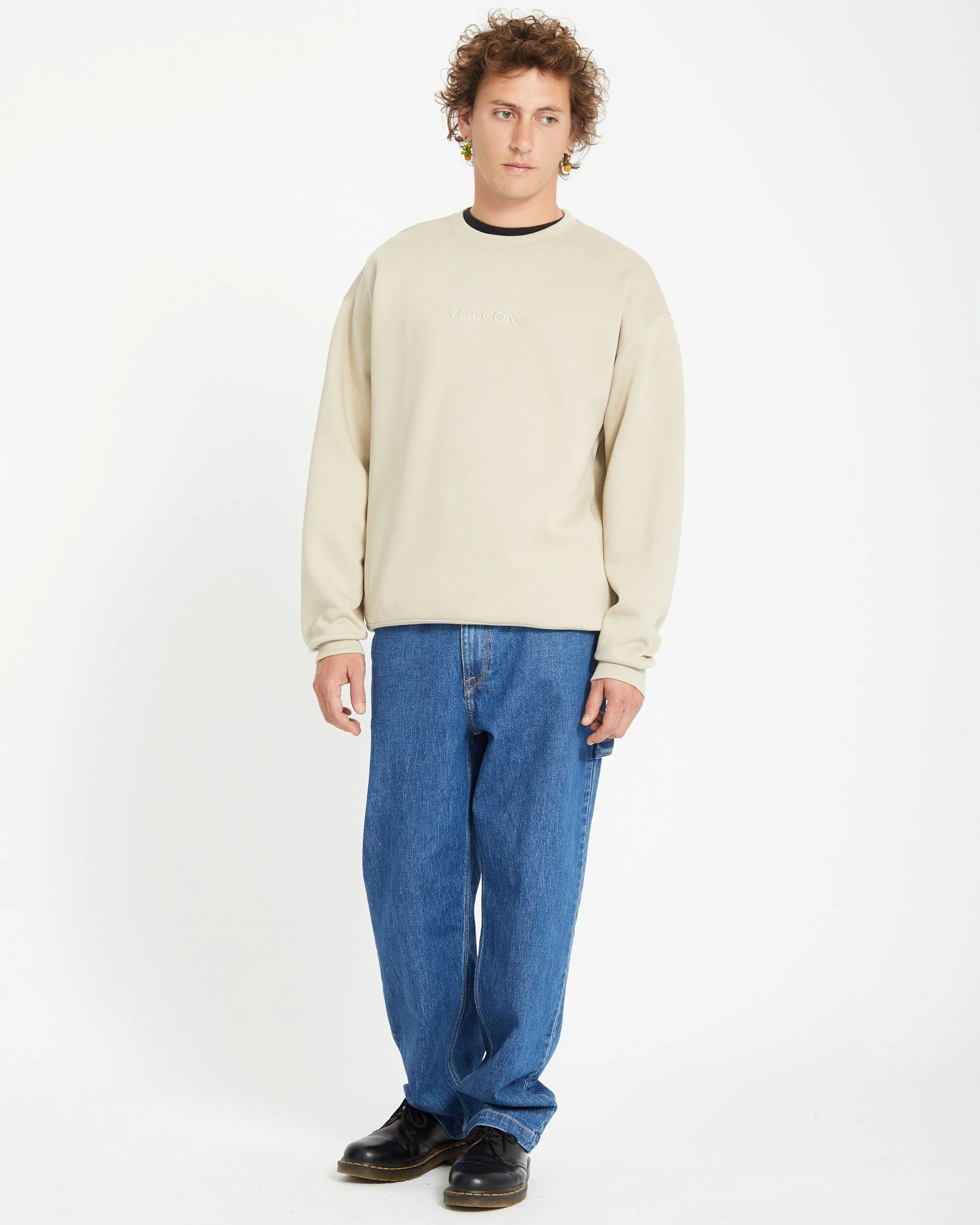 Volcom Stone Pullover - LIGHT KHAKI - Image 5