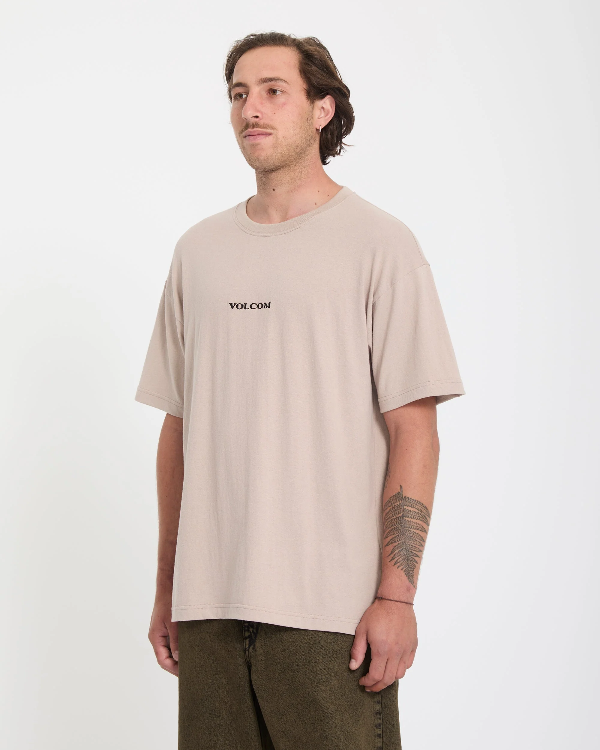 Volcom Stone T-Shirt - Bark Brown - Image 4