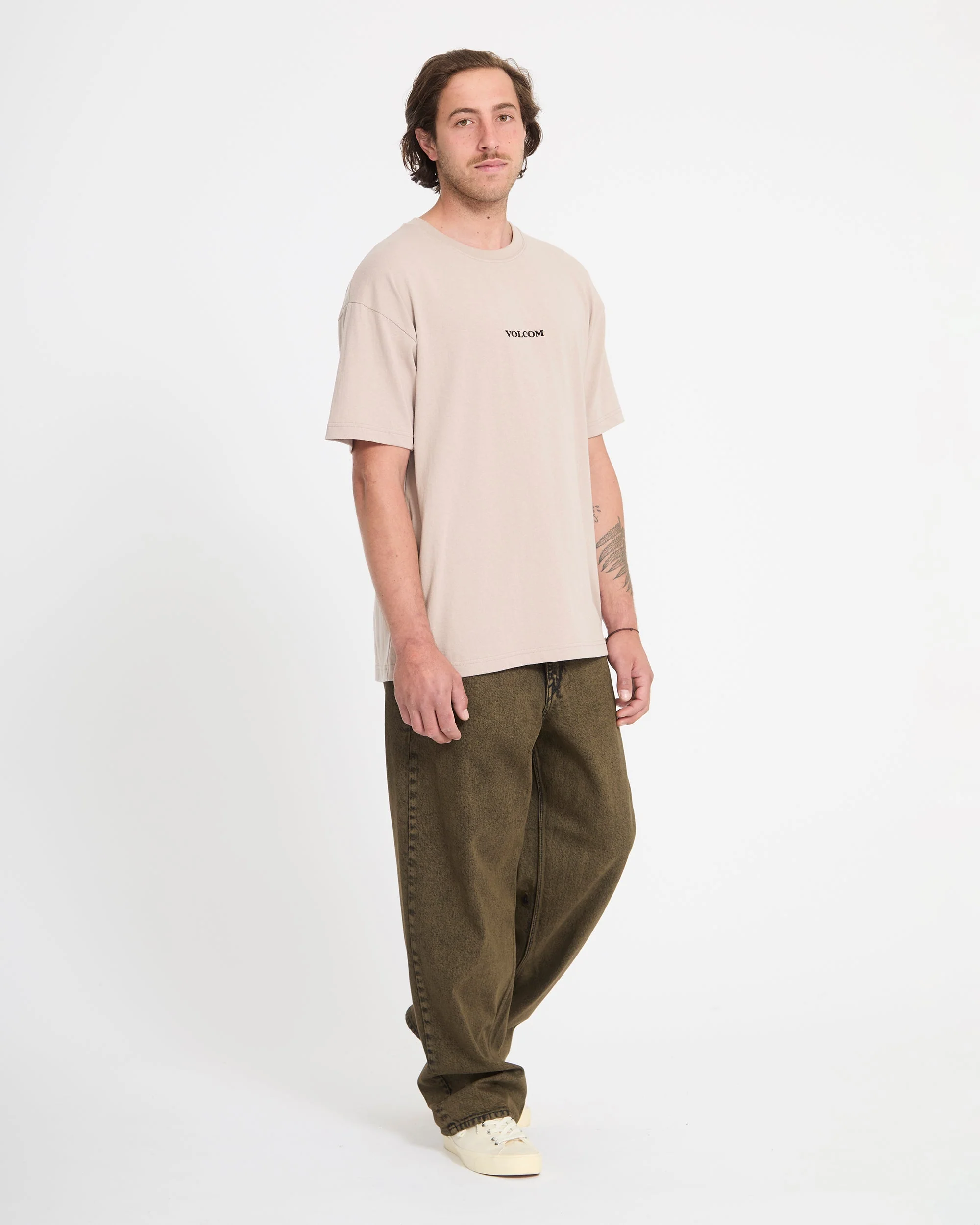 Volcom Stone T-Shirt - Bark Brown - Image 7