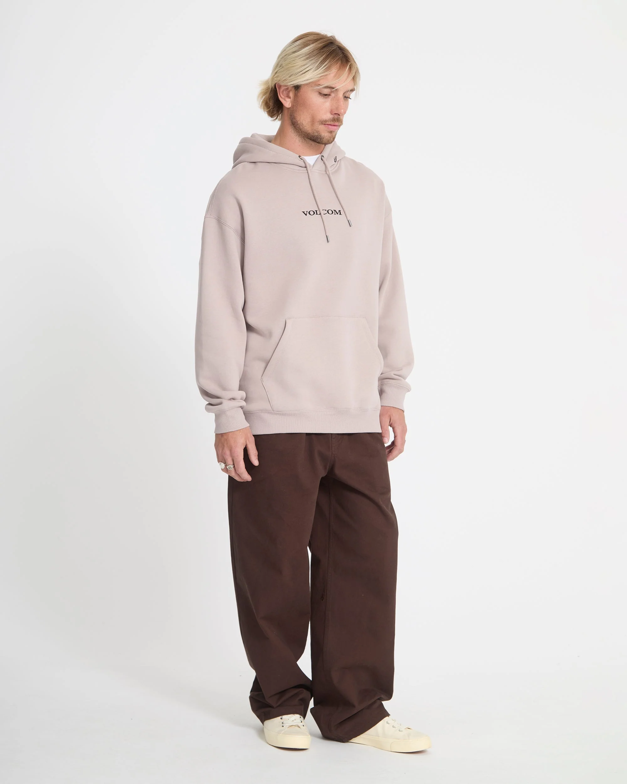 Volcom Stone Hoodie - Bark Brown - Image 5