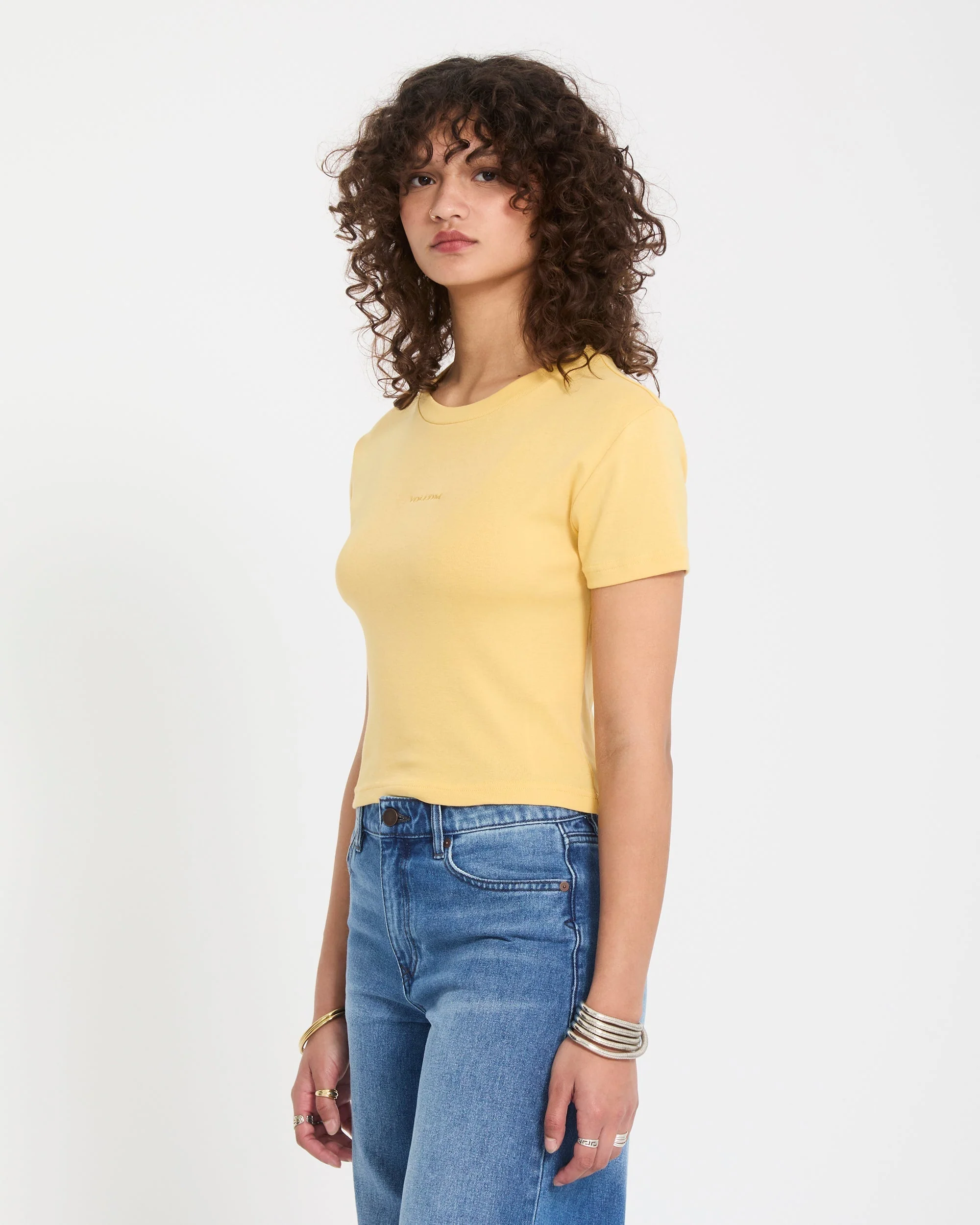 Volcomstone Tight Crop-Top - Sunburst - Image 3