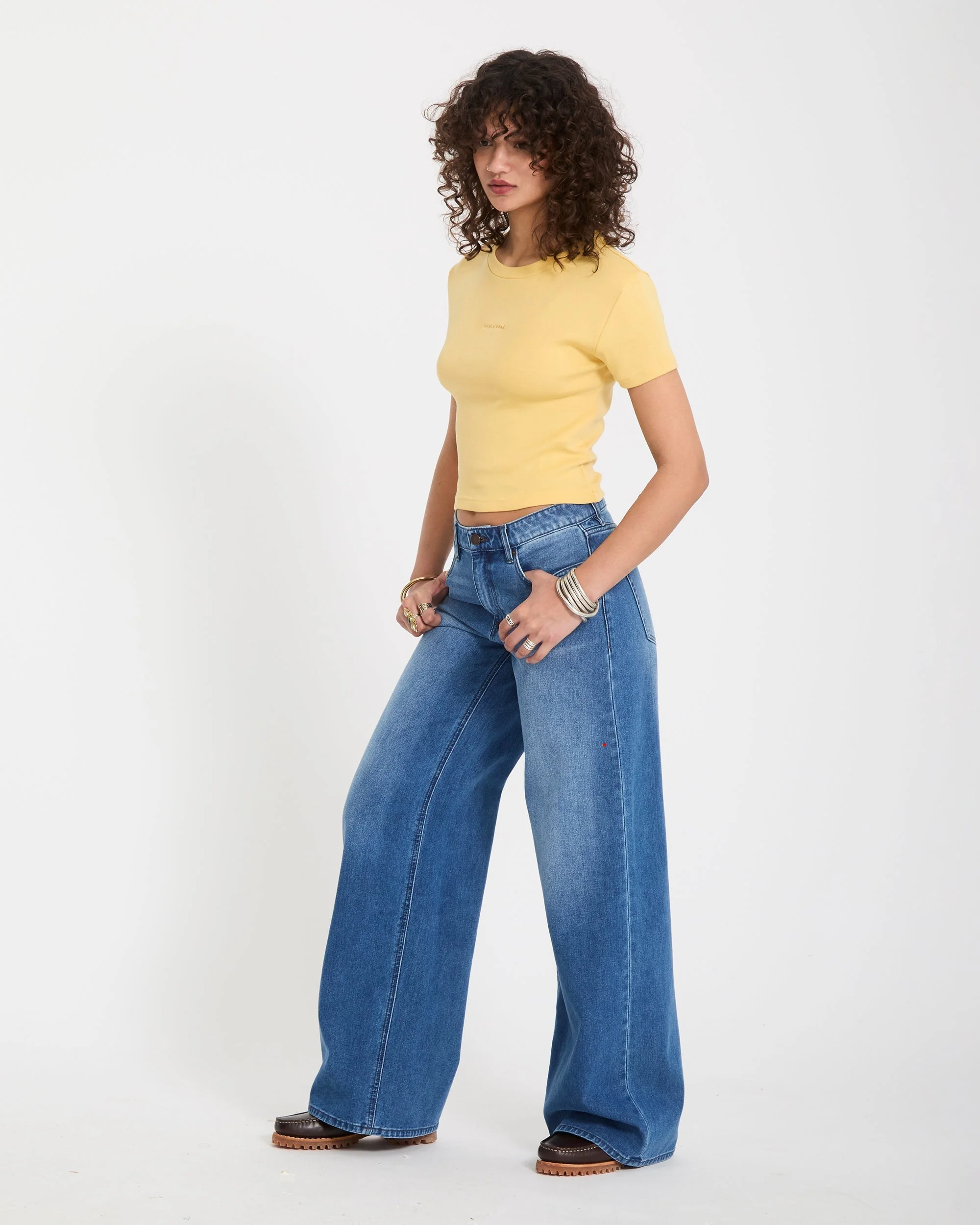 Volcomstone Tight Crop-Top - Sunburst - Image 7