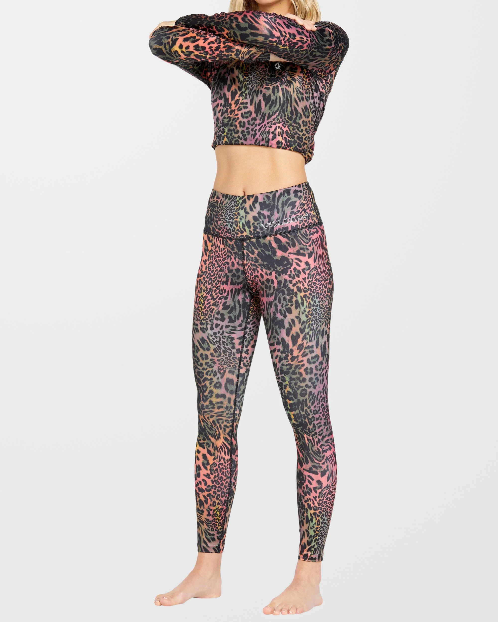 W V-Science Base Layer Leggings - Acid - Image 6