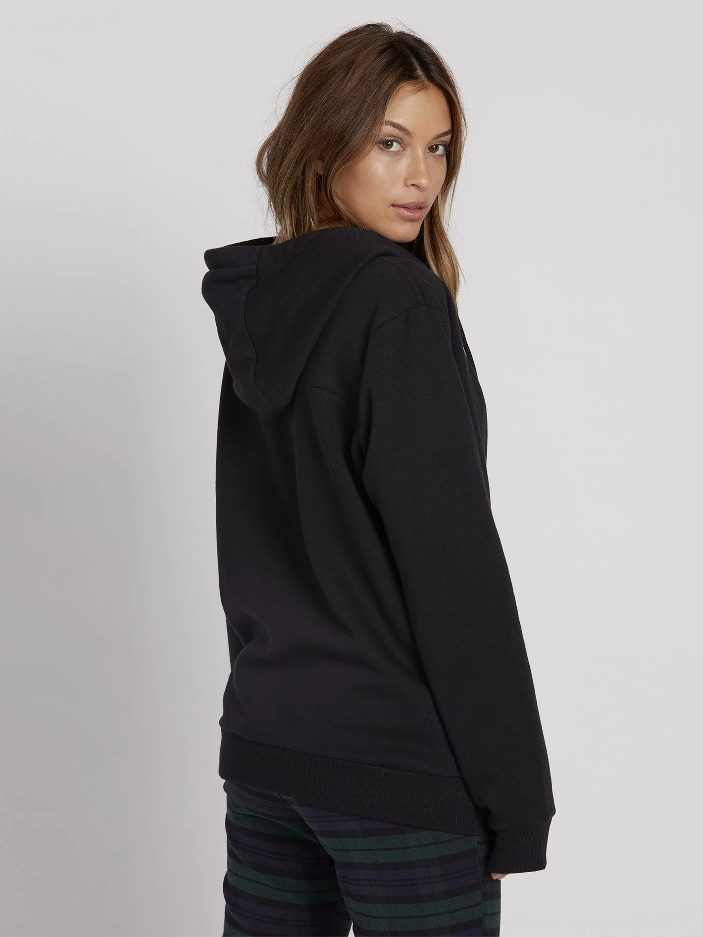 Walk On By High Neck Kapuzenpullover - Black - Image 2