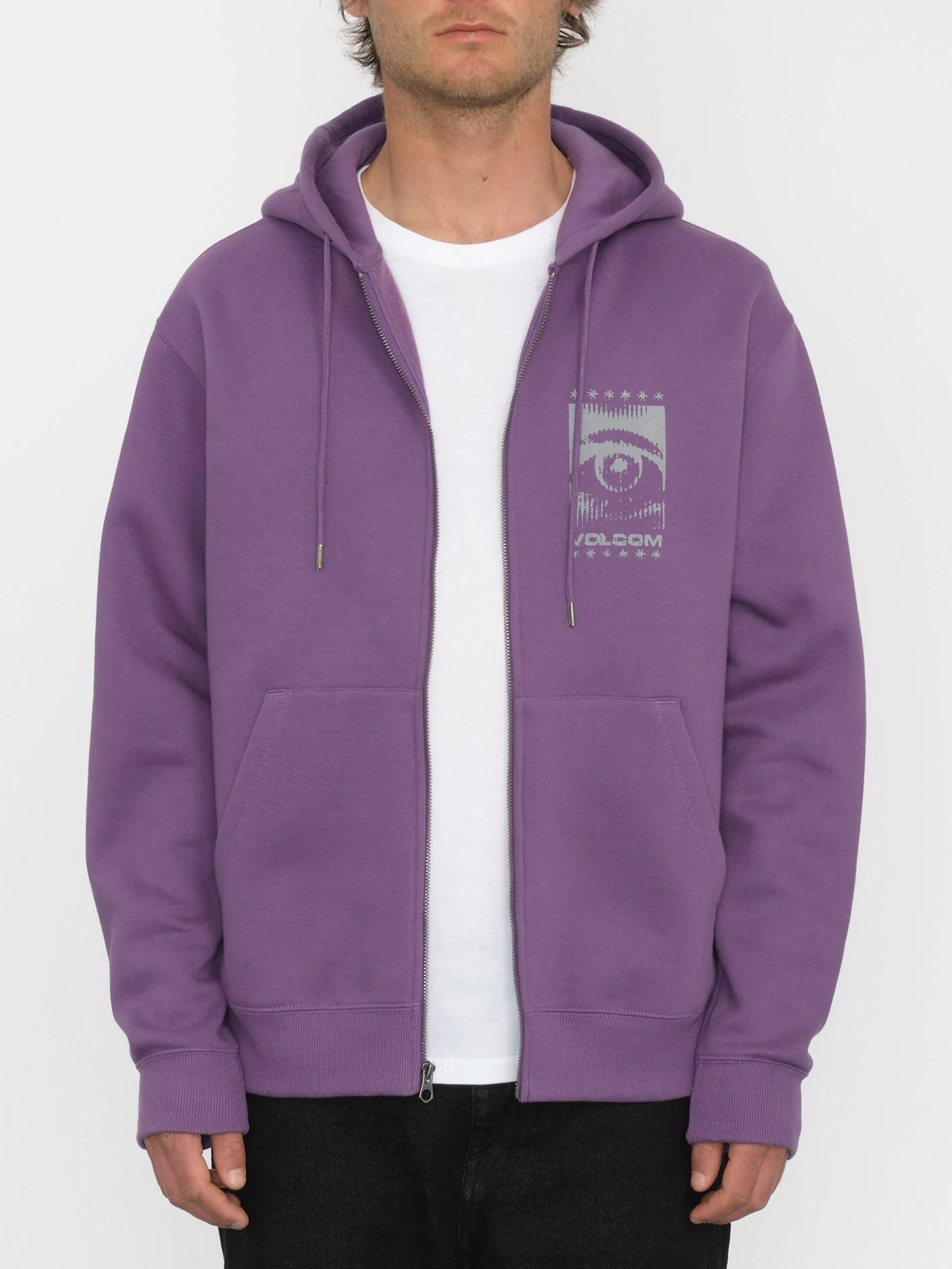Watanite Zip Kapuzenpullover - DEEP PRUPLE - Image 3