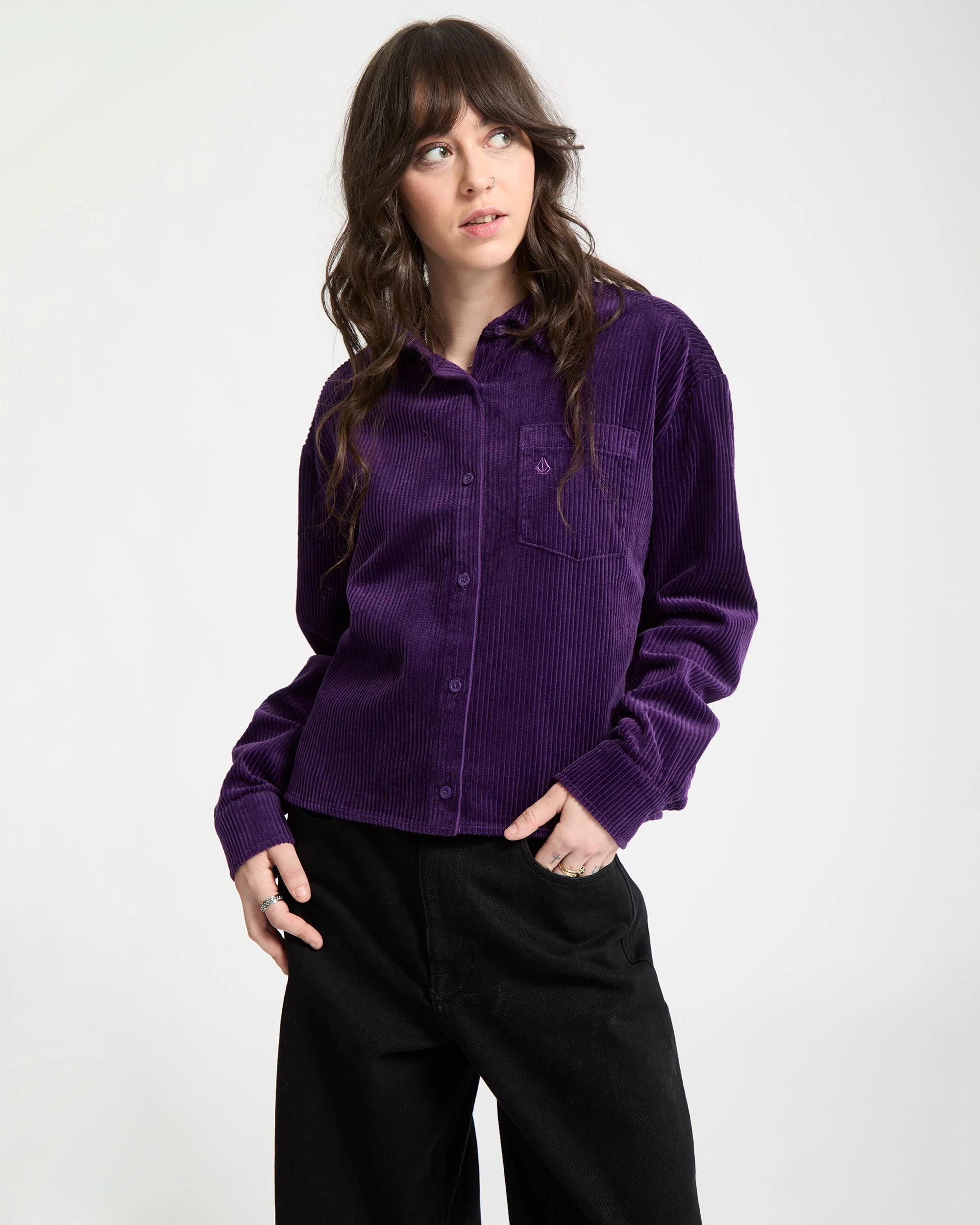 Weellow Cord-Hemd - Acai - Image 4