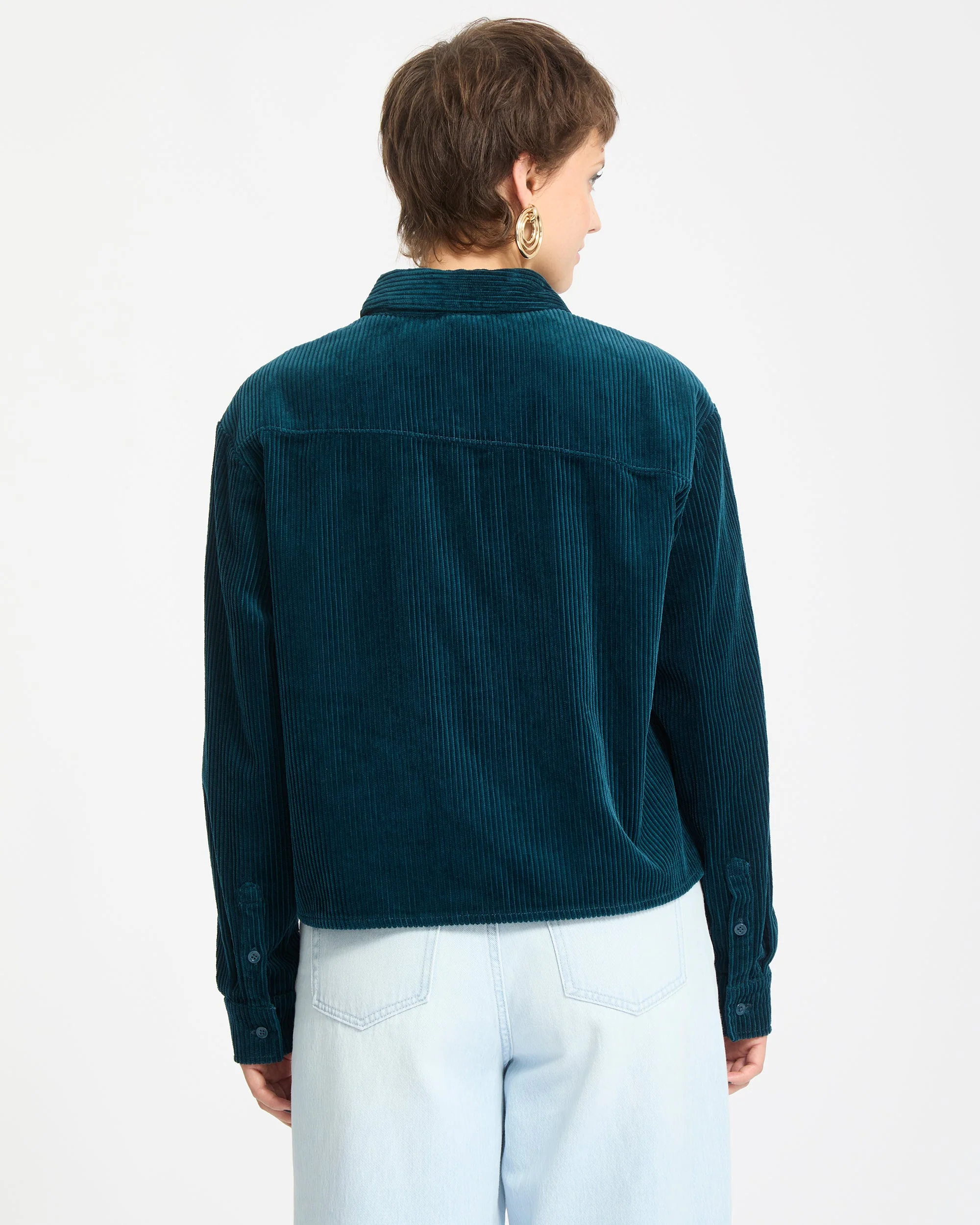 Weellow Cord-Hemd - Emerald Green - Image 2