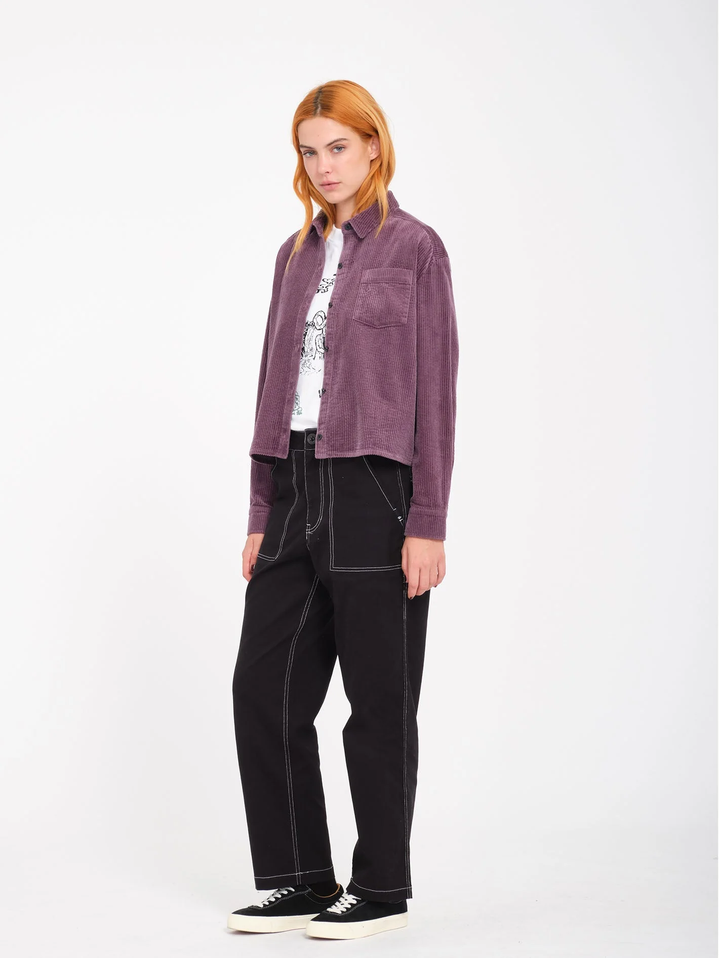 Weellow Corduroy Hemd - Vintage Violet - Image 4