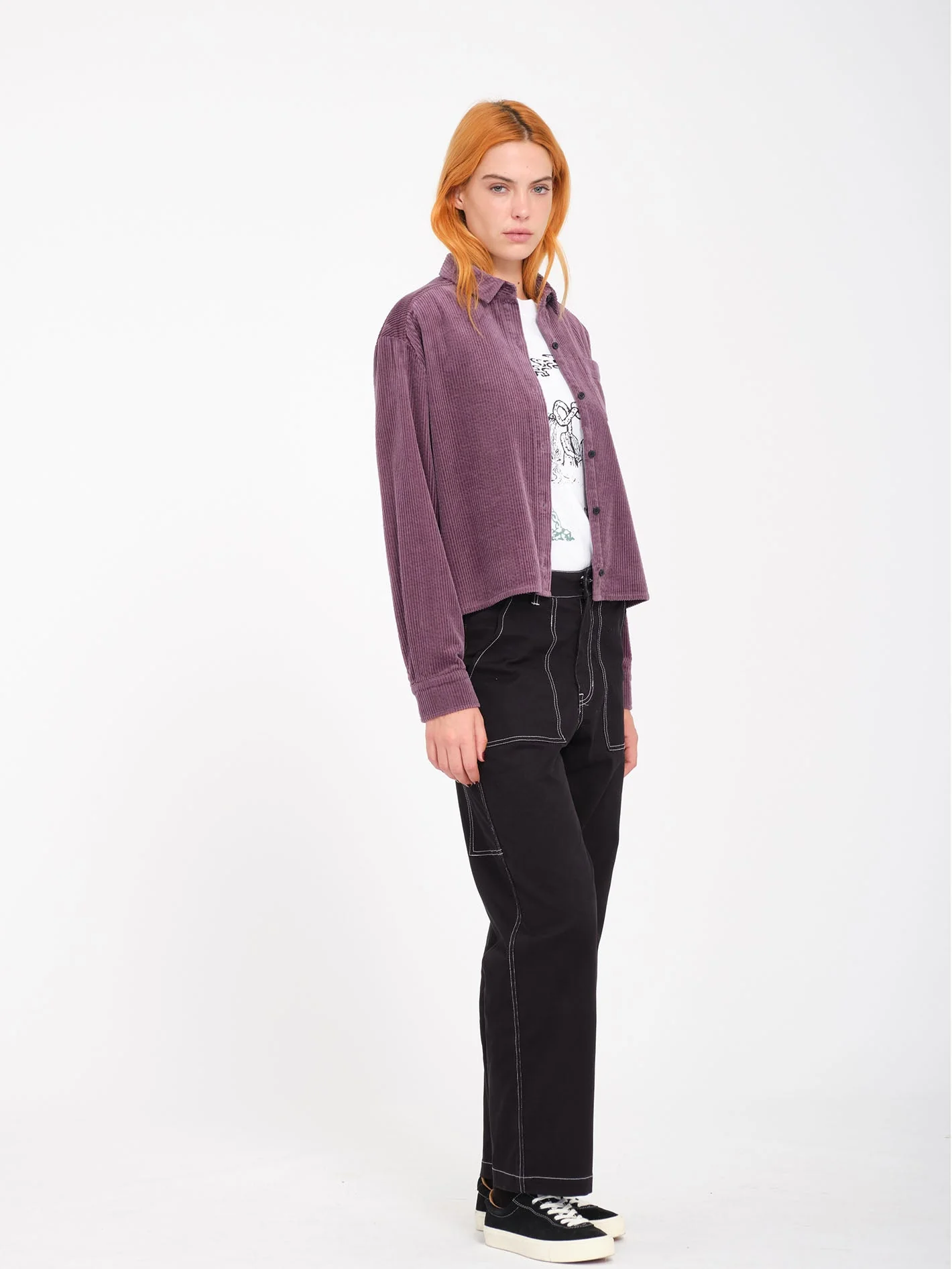 Weellow Corduroy Hemd - Vintage Violet - Image 5