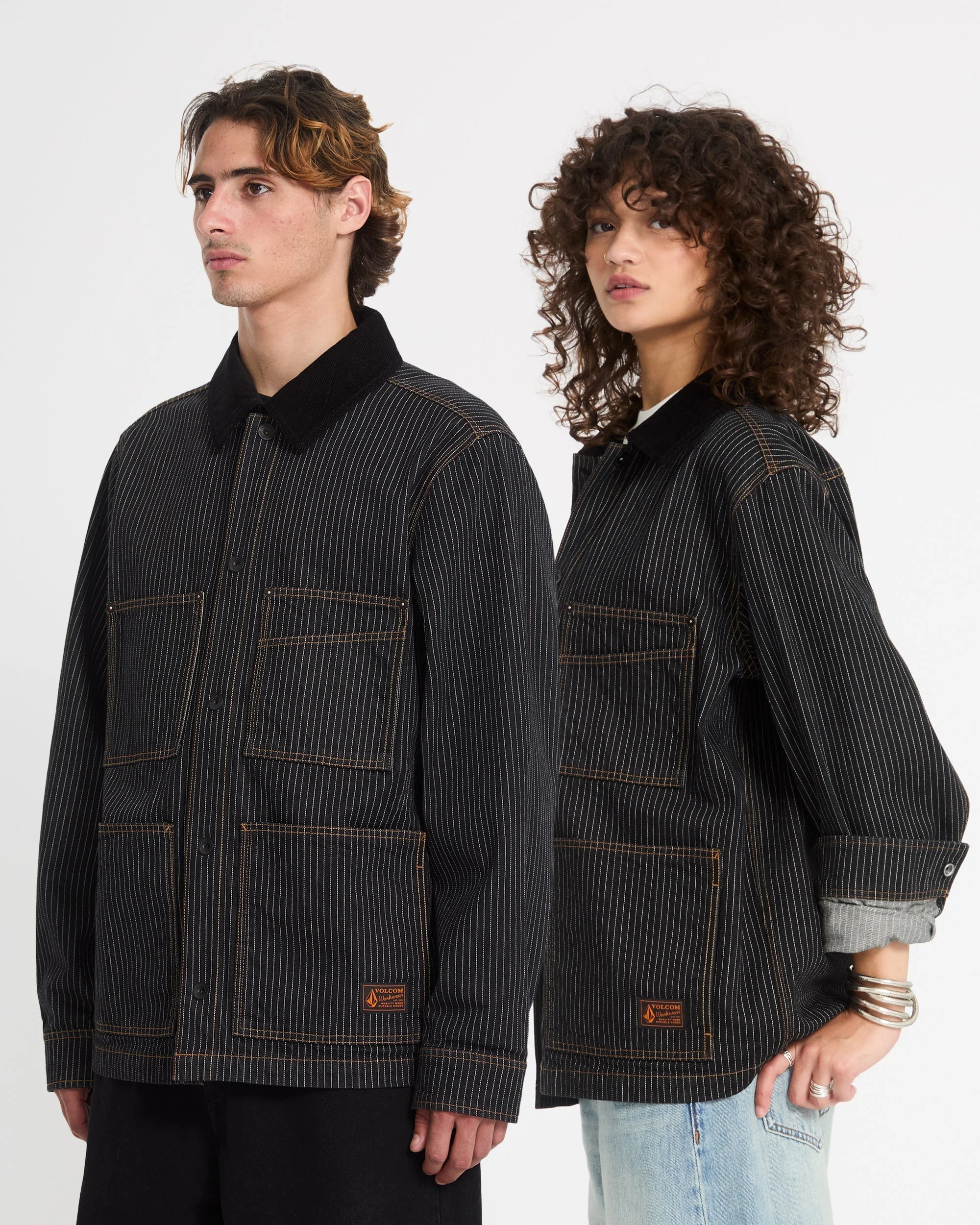 Work Dialed Jacke - Black Stripe - Image 11