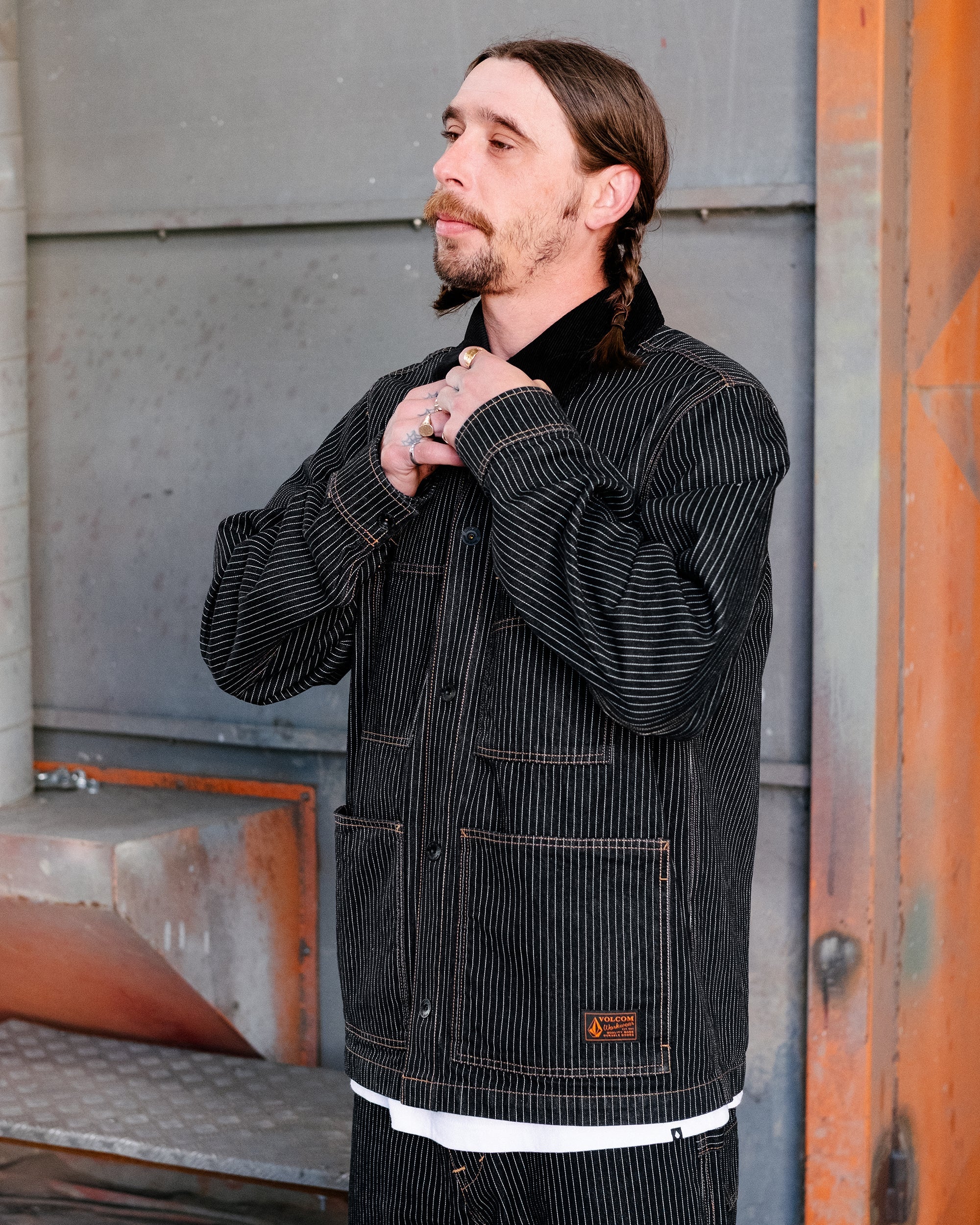 Work Dialed Jacke - Black Stripe - Image 5