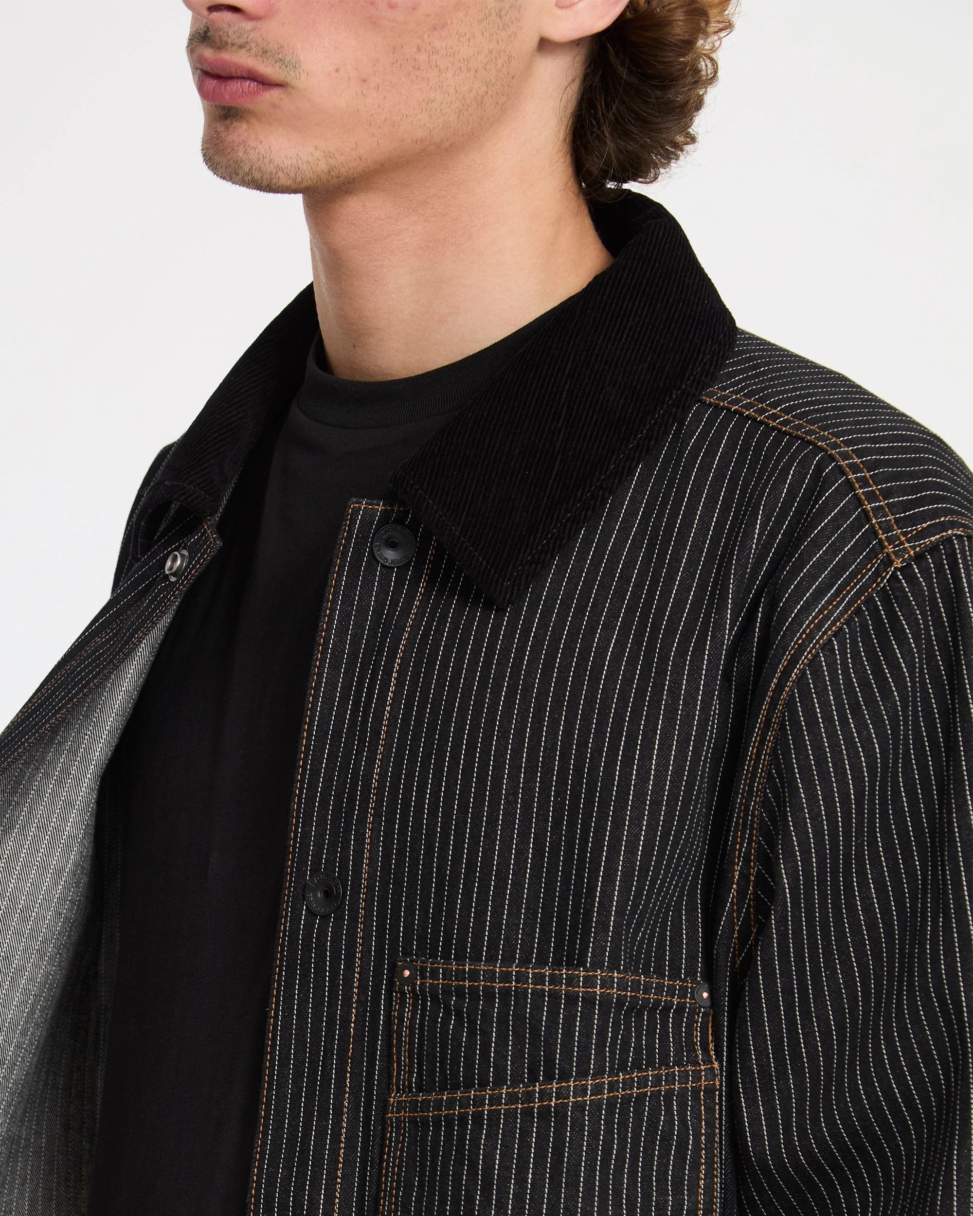 Work Dialed Jacke - Black Stripe - Image 6