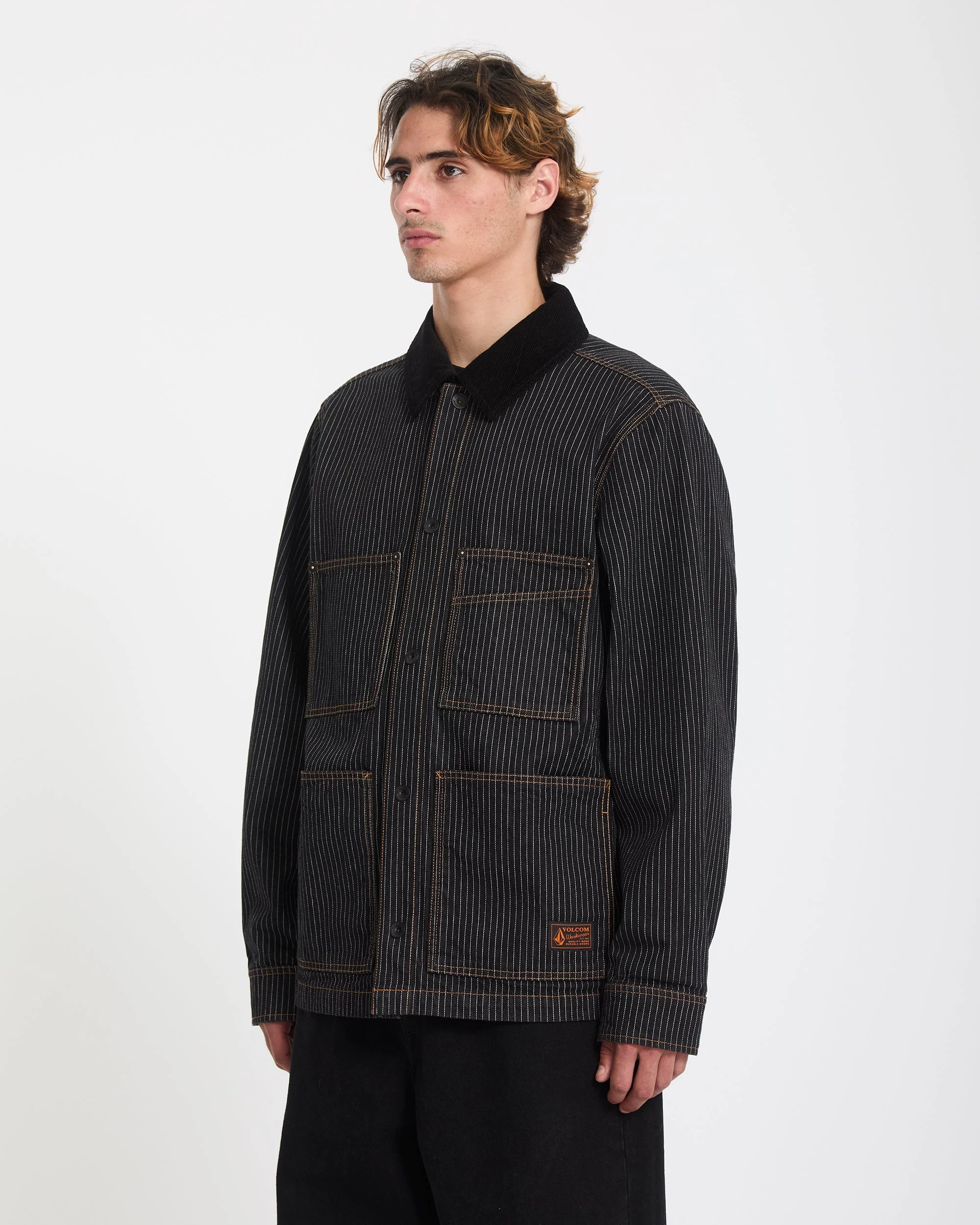 Work Dialed Jacke - Black Stripe - Image 8