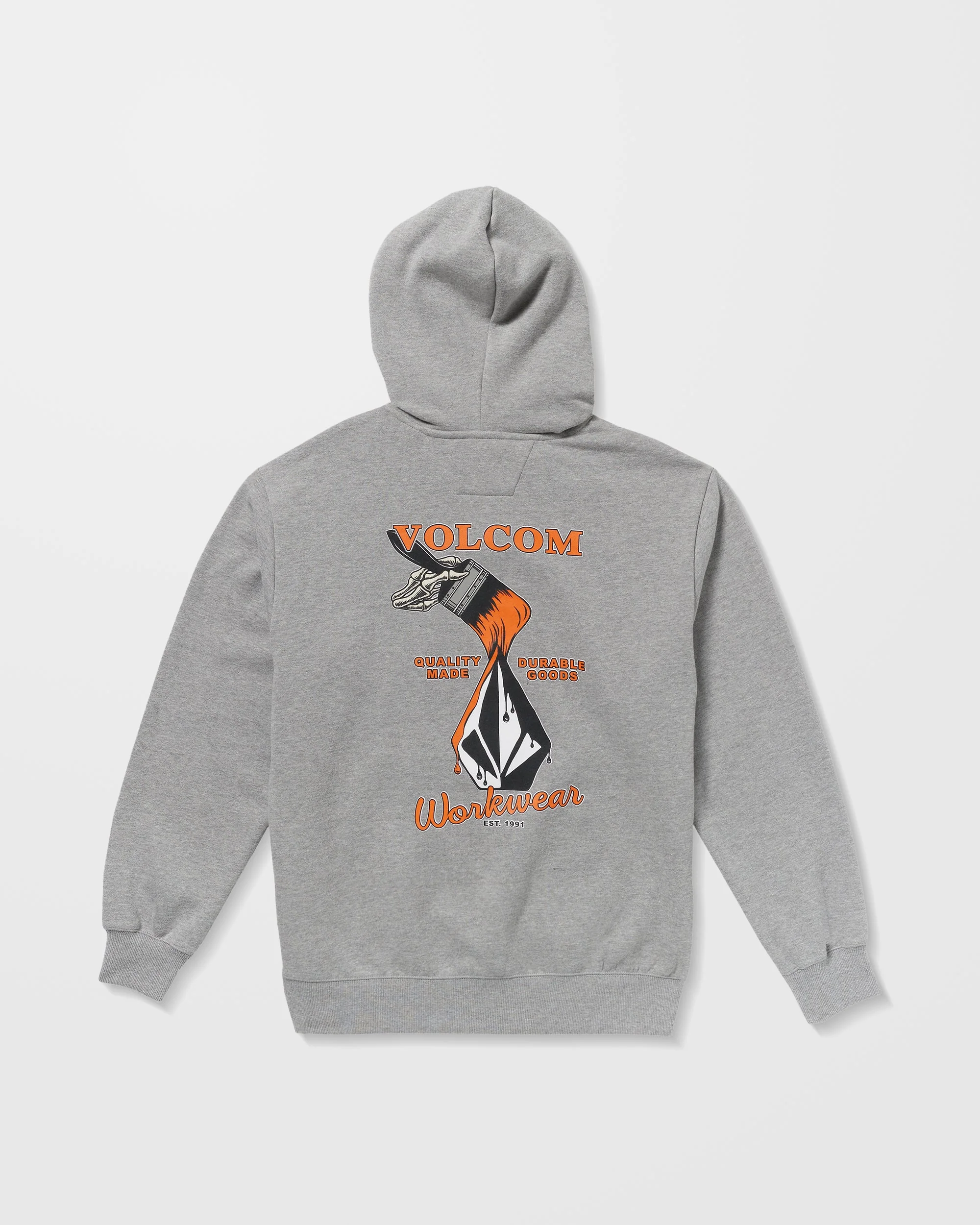 Workwear Hoodie - Heather Grey - Image 8