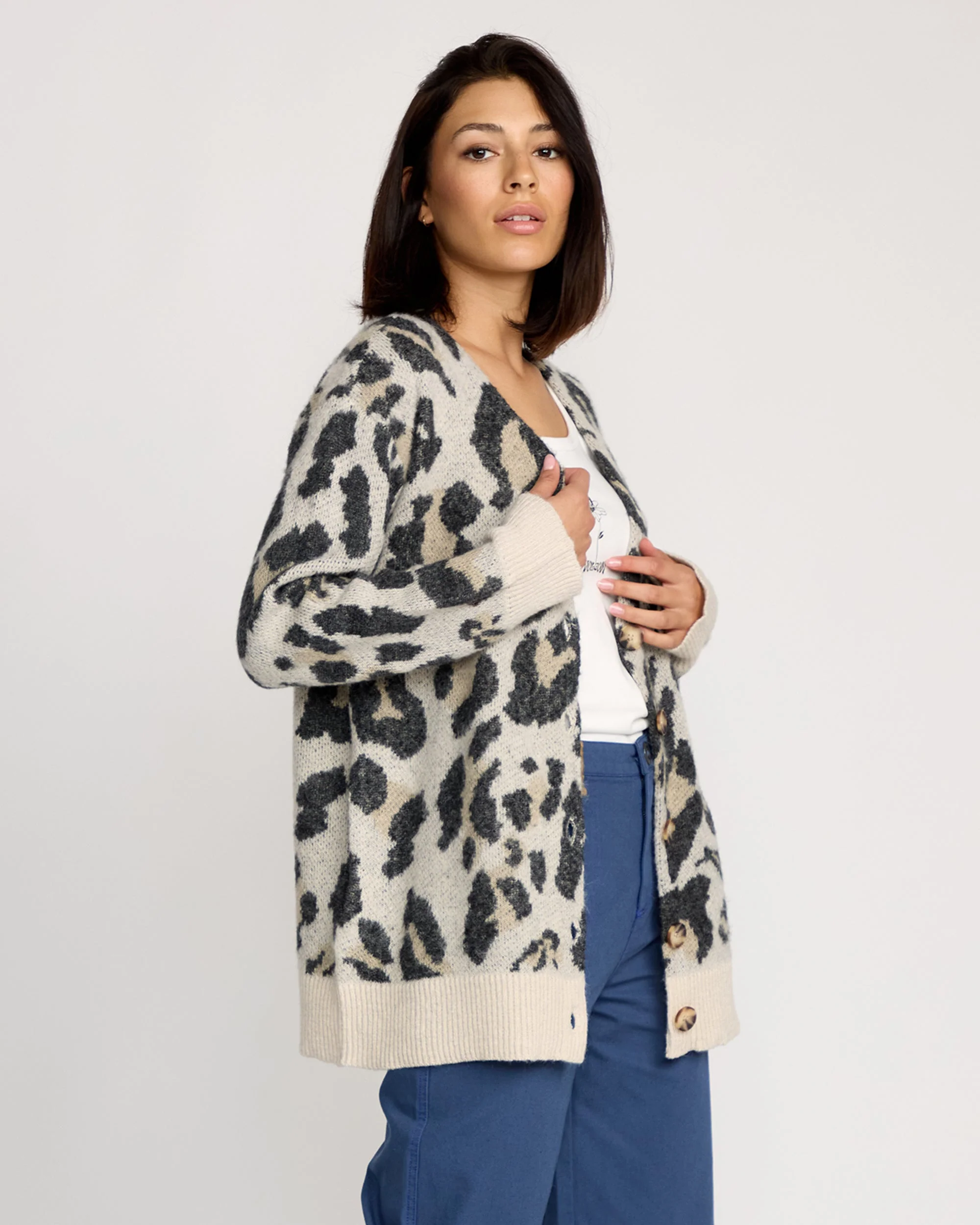 Wylding Out Cardigan - Animal Print - Image 4