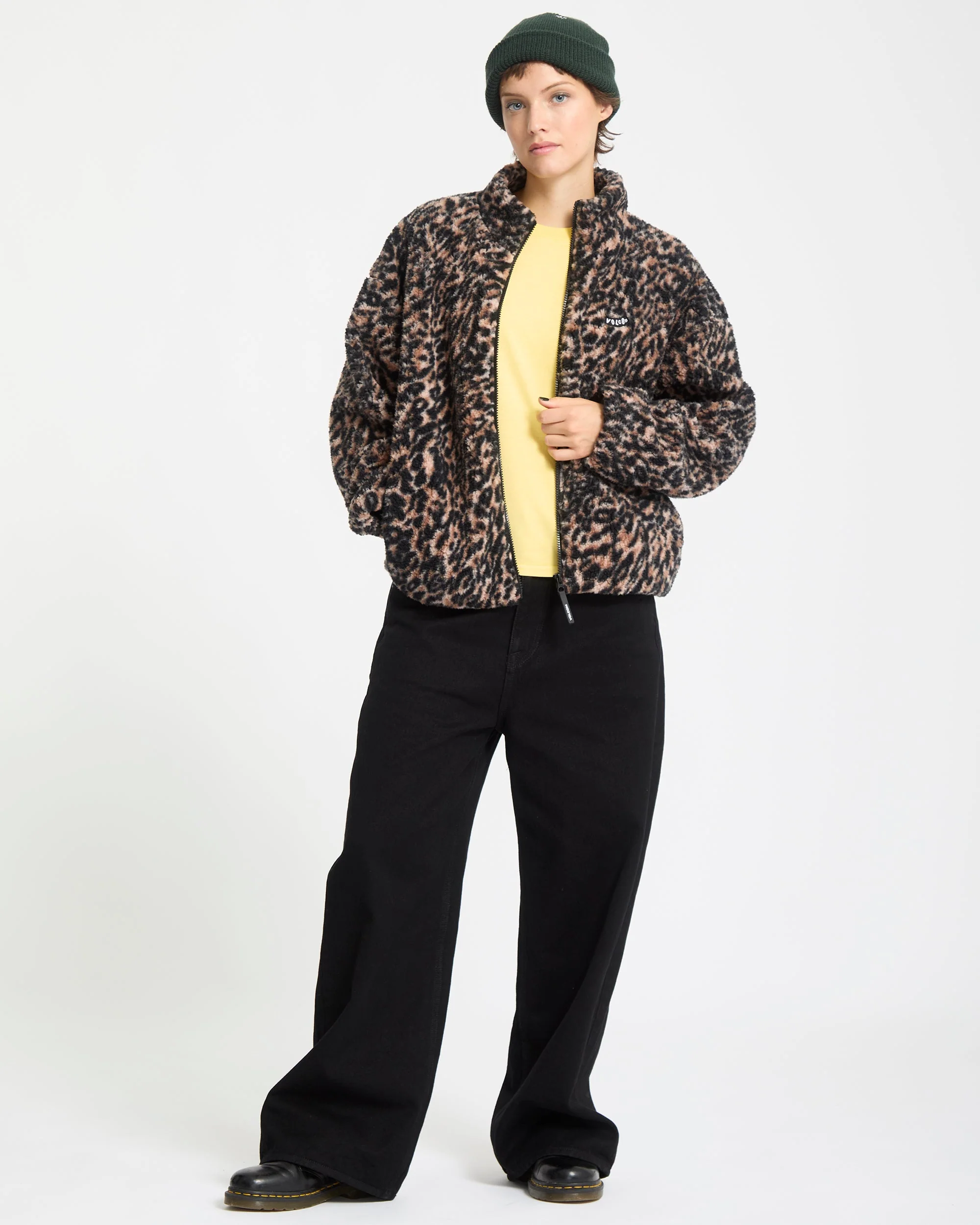 Wylding Out Zip Sherpa - Animal Print - Image 5