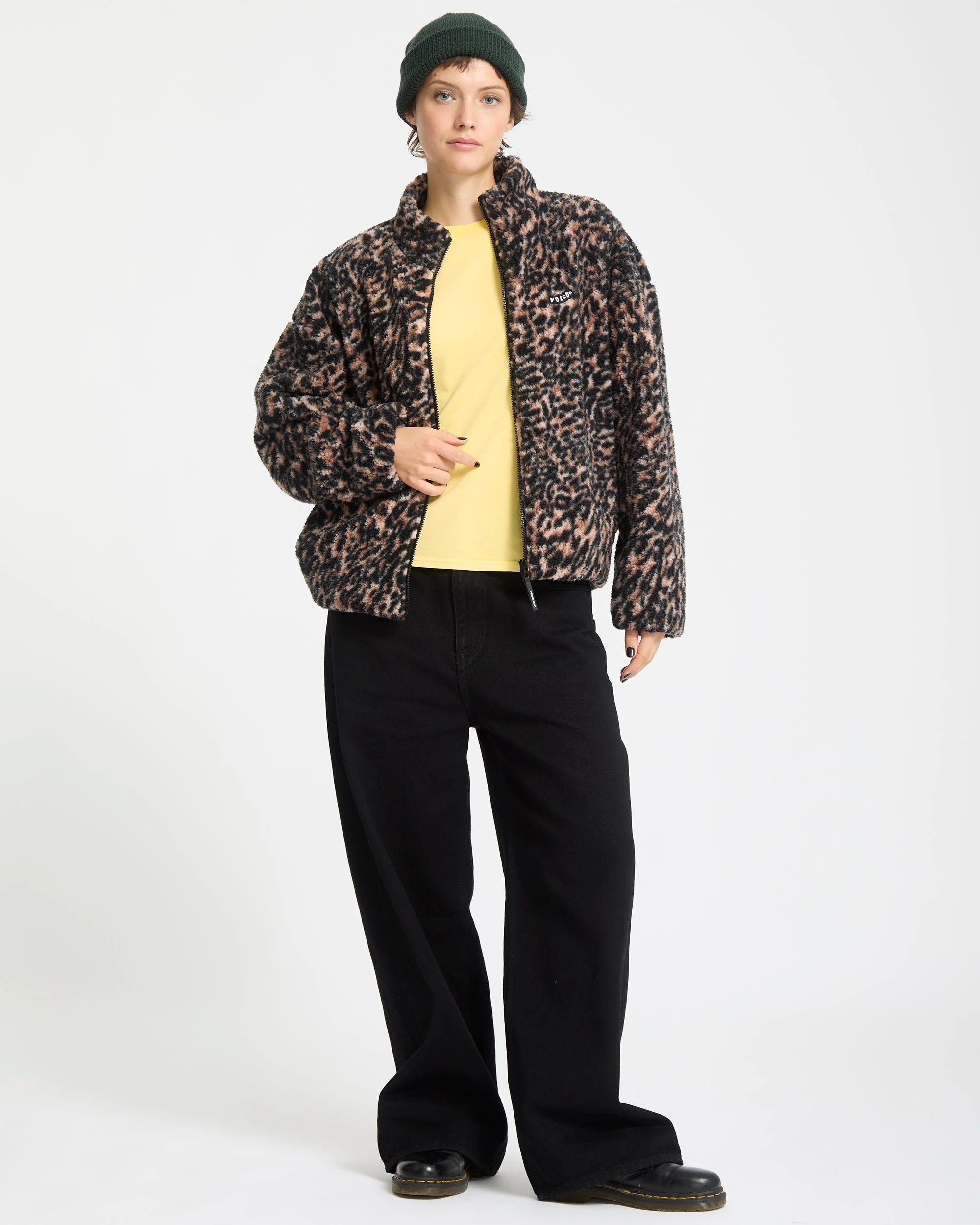 Wylding Out Zip Sherpa - Animal Print - Image 6
