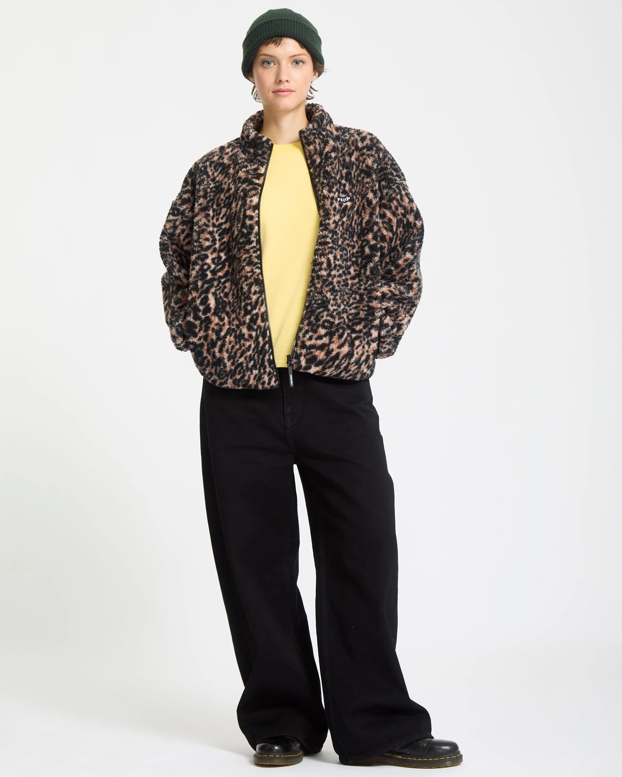 Wylding Out Zip Sherpa - Animal Print - Image 8