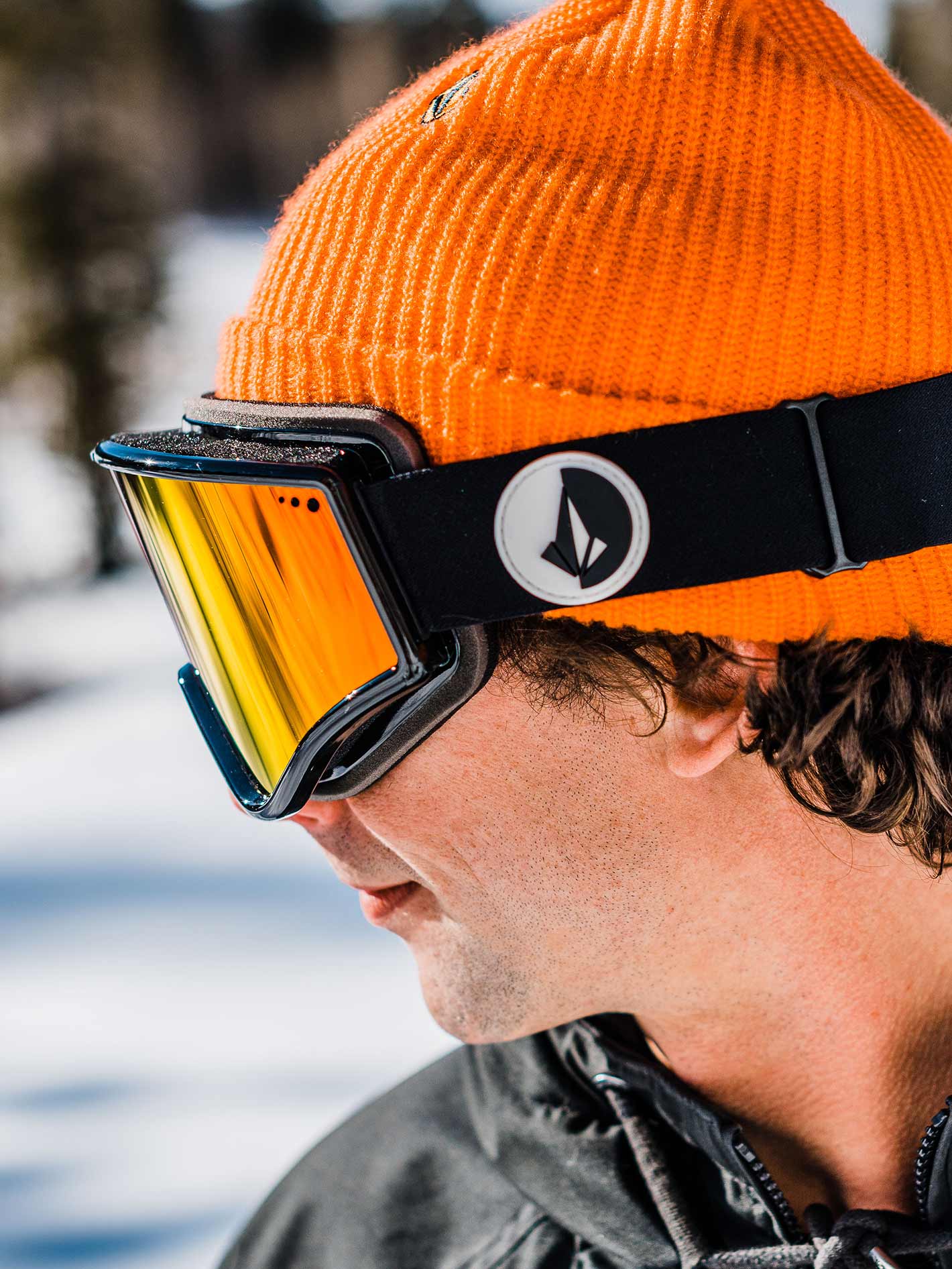 Yae Gloss Black Goggle - Red Chrome - Image 2
