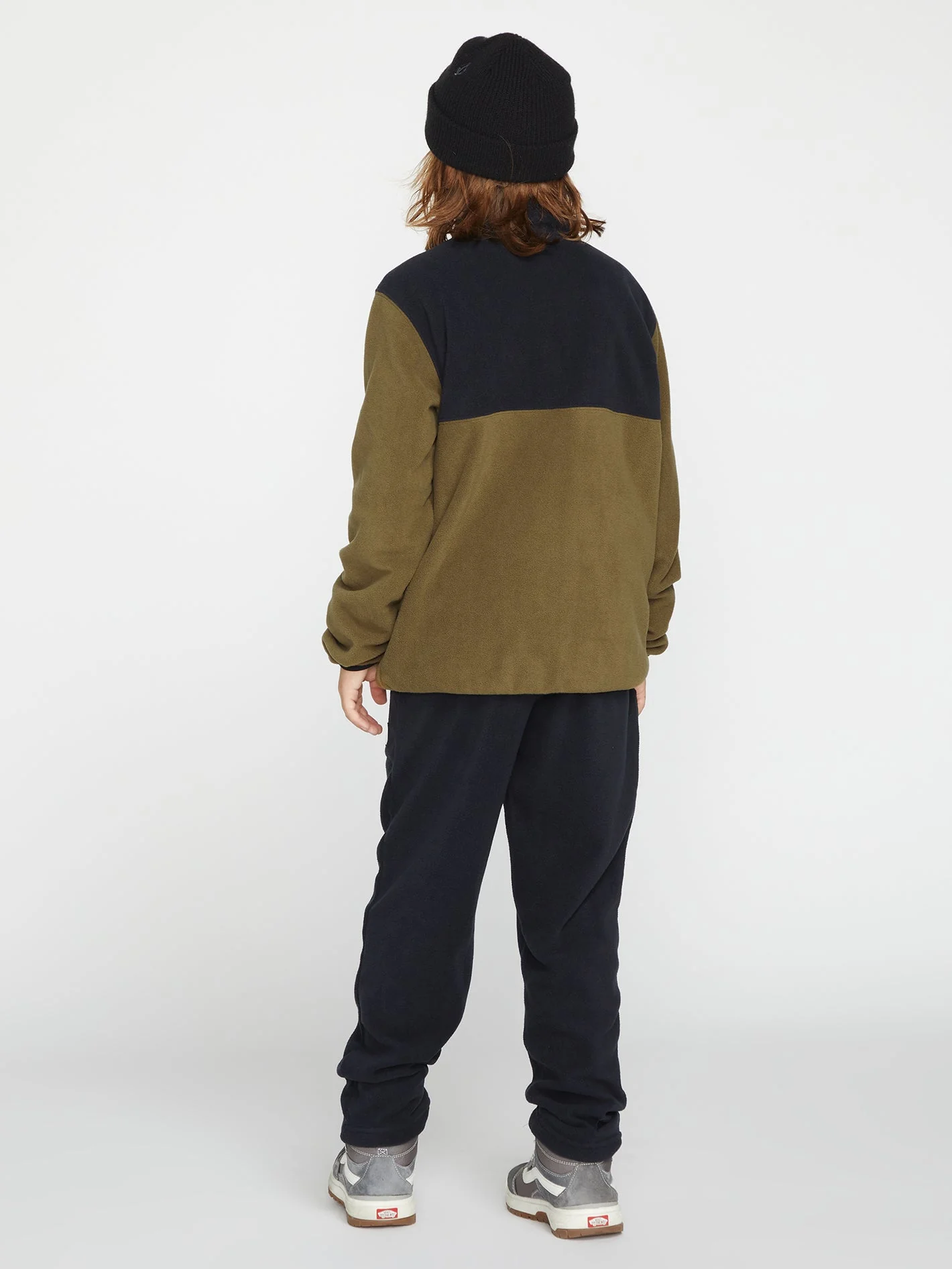 Polar Fleece Sweatshirt - Dark Teak - (Kids) - Image 2